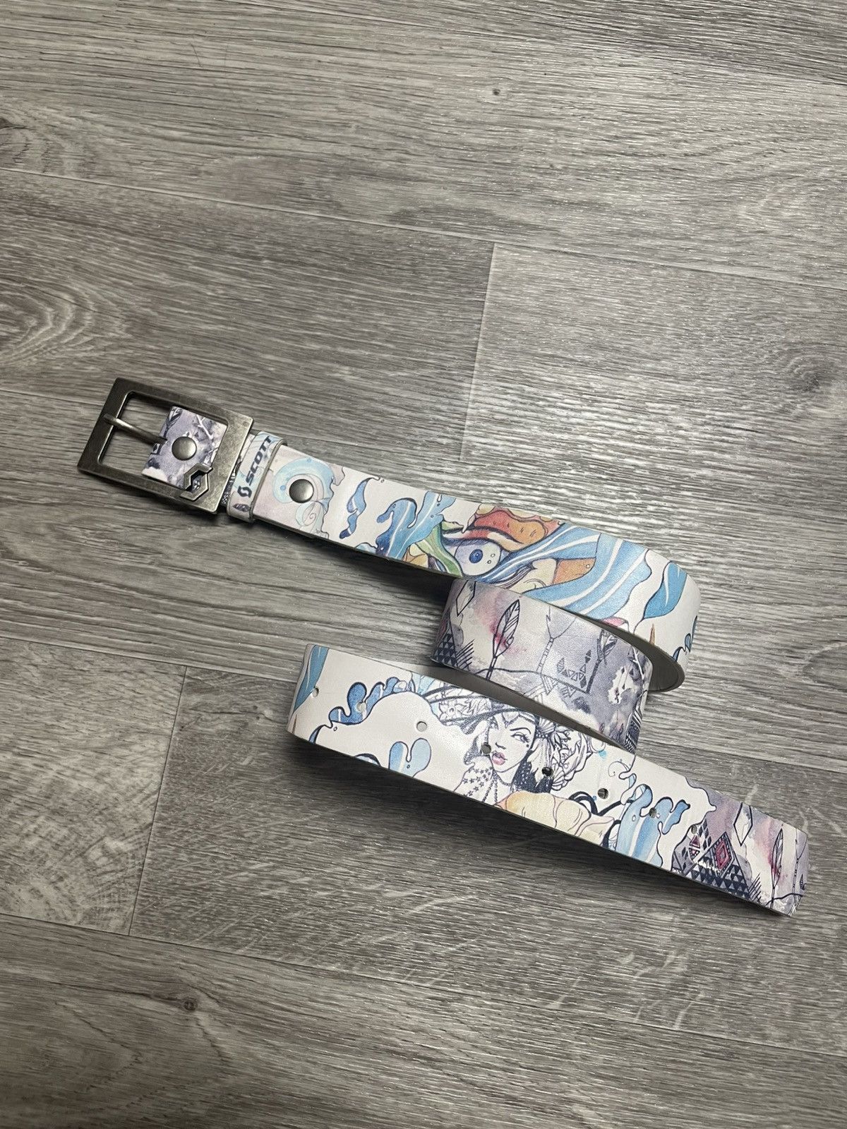 Other Scott Japanese Style Print Y2K Belt Size ONE SIZE - 1 Thumbnail