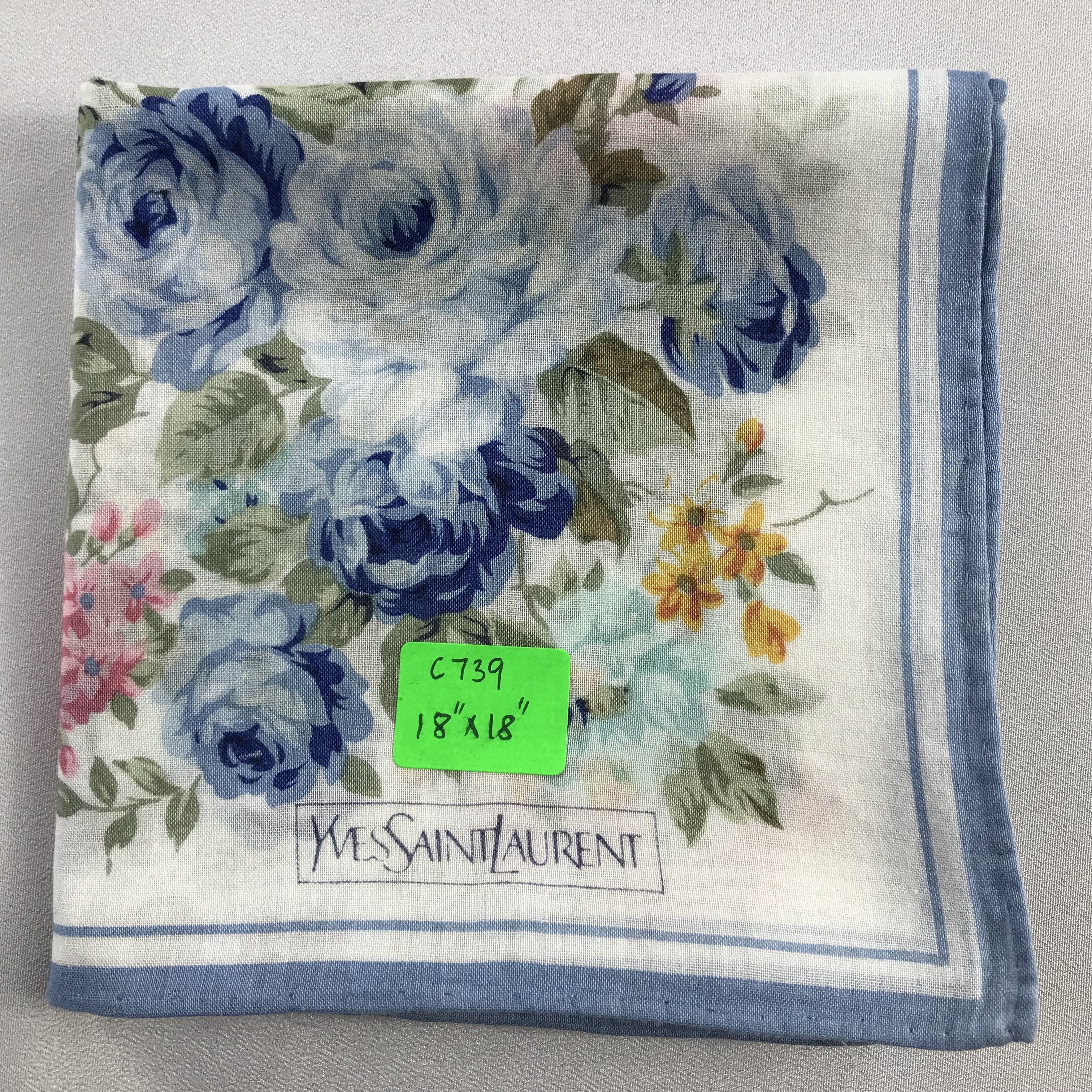 Yves Saint Laurent Yves Saint Laurent Handkerchief / Bandana / Neckerchief C739 Size ONE SIZE - 7 Thumbnail