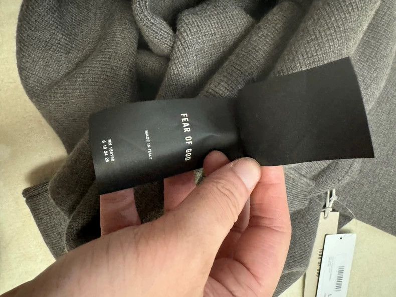Fear of God Fear of God Grey knitted wool sweater Size US L / EU 52-54 / 3 - 5 Thumbnail
