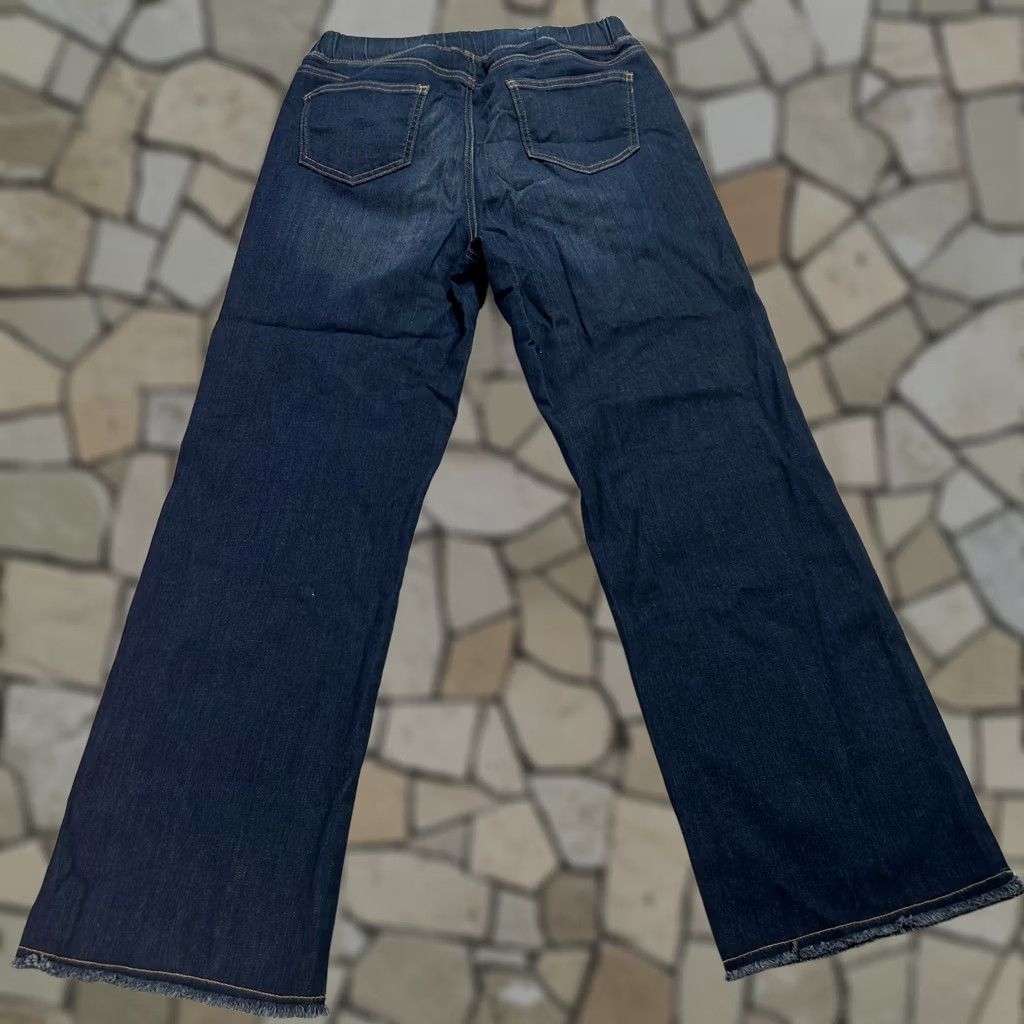 Eileen Fisher VINTAGE? No. Eileen Fisher Pants Womens XS Dark Wash Wide Leg Organic Cotton Denim High Rise Size 26" / US 2 / IT 38 - 1 Thumbnail