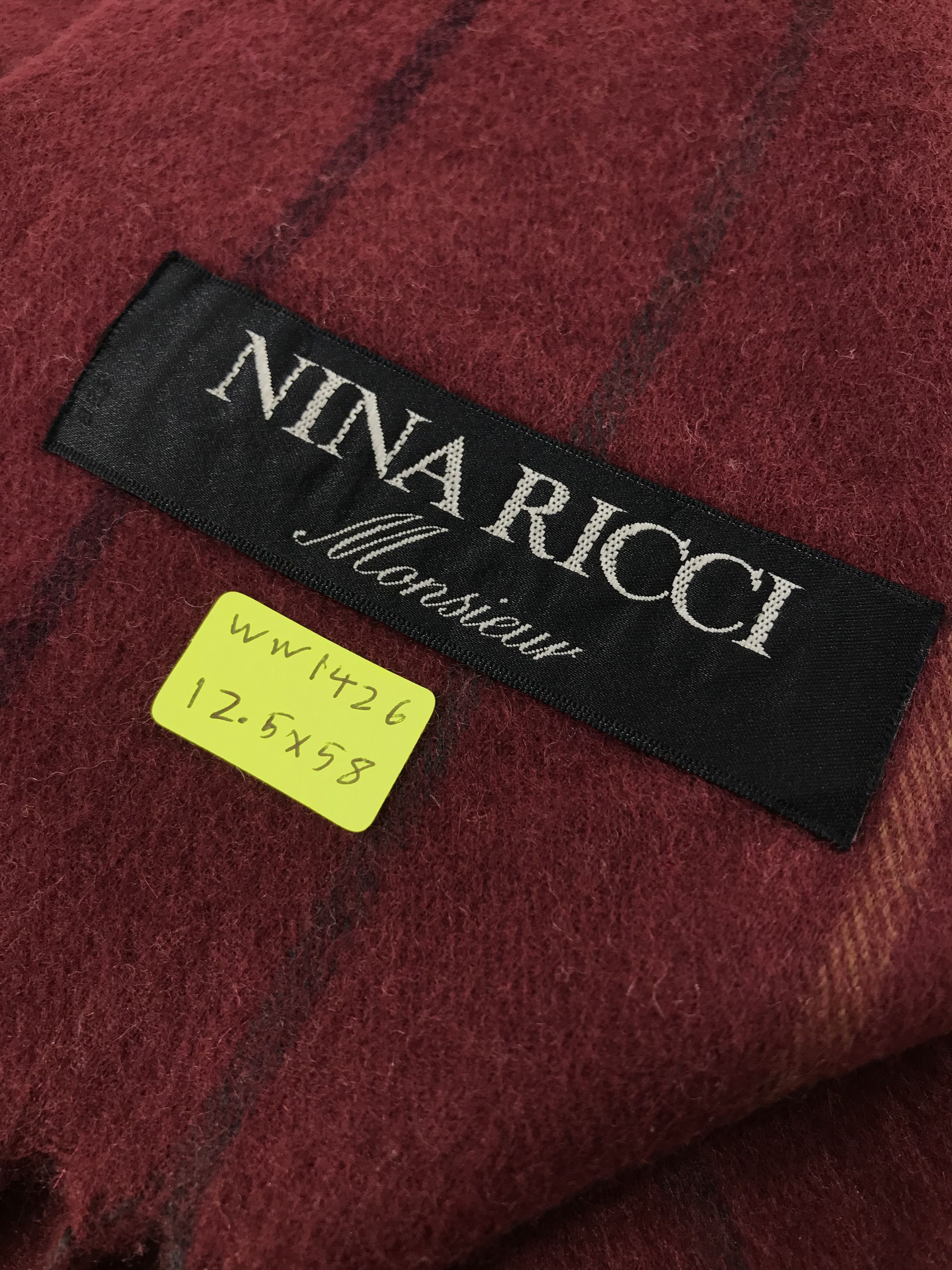 Vintage Nina Ricci Scarf / Muffler / Neckwear - WW1426 Size ONE SIZE - 6 Thumbnail