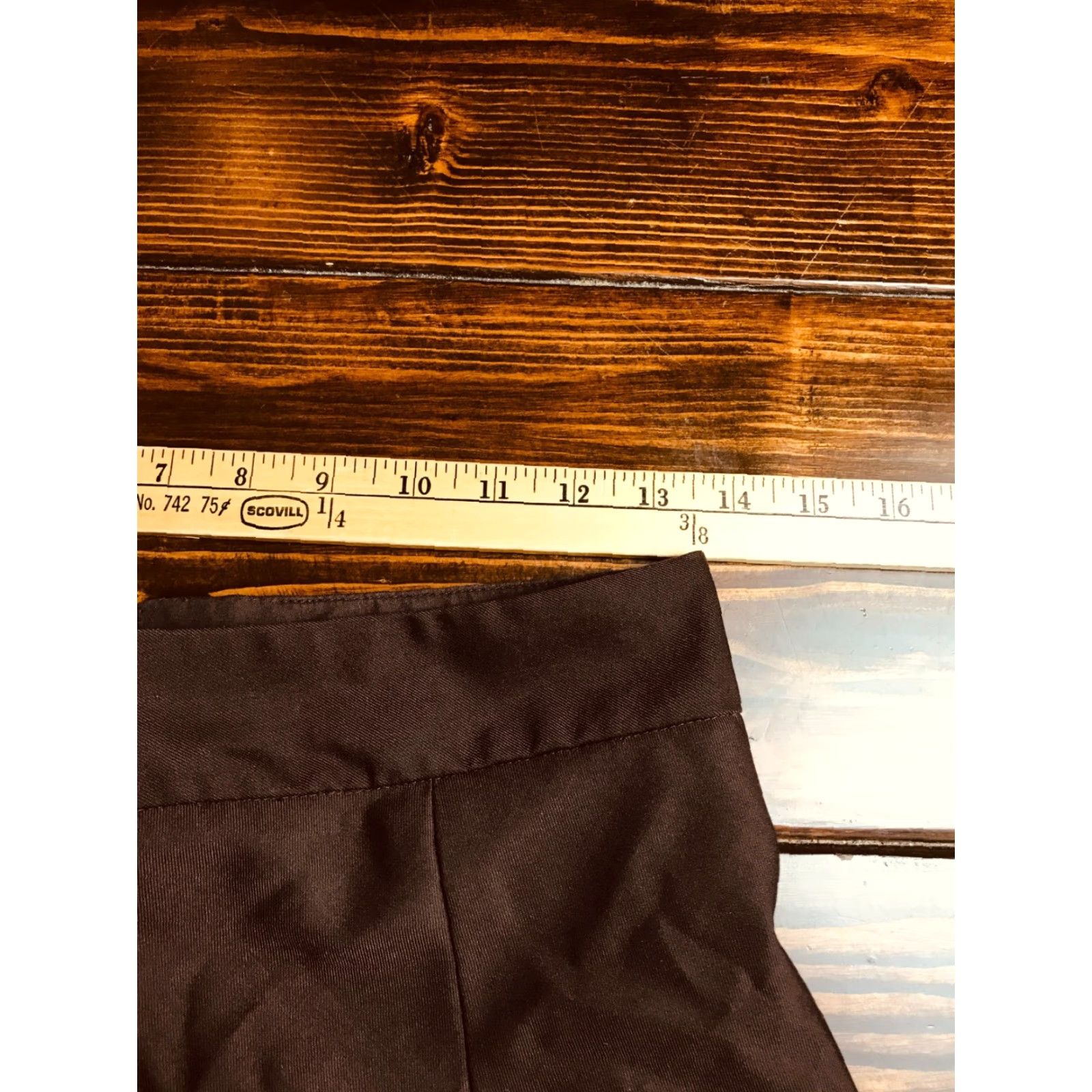 Merona Merona Women's Skirt Size 8 Brown A-Line Back Zip Casual Size 30" / US 8 / IT 44 - 4 Thumbnail