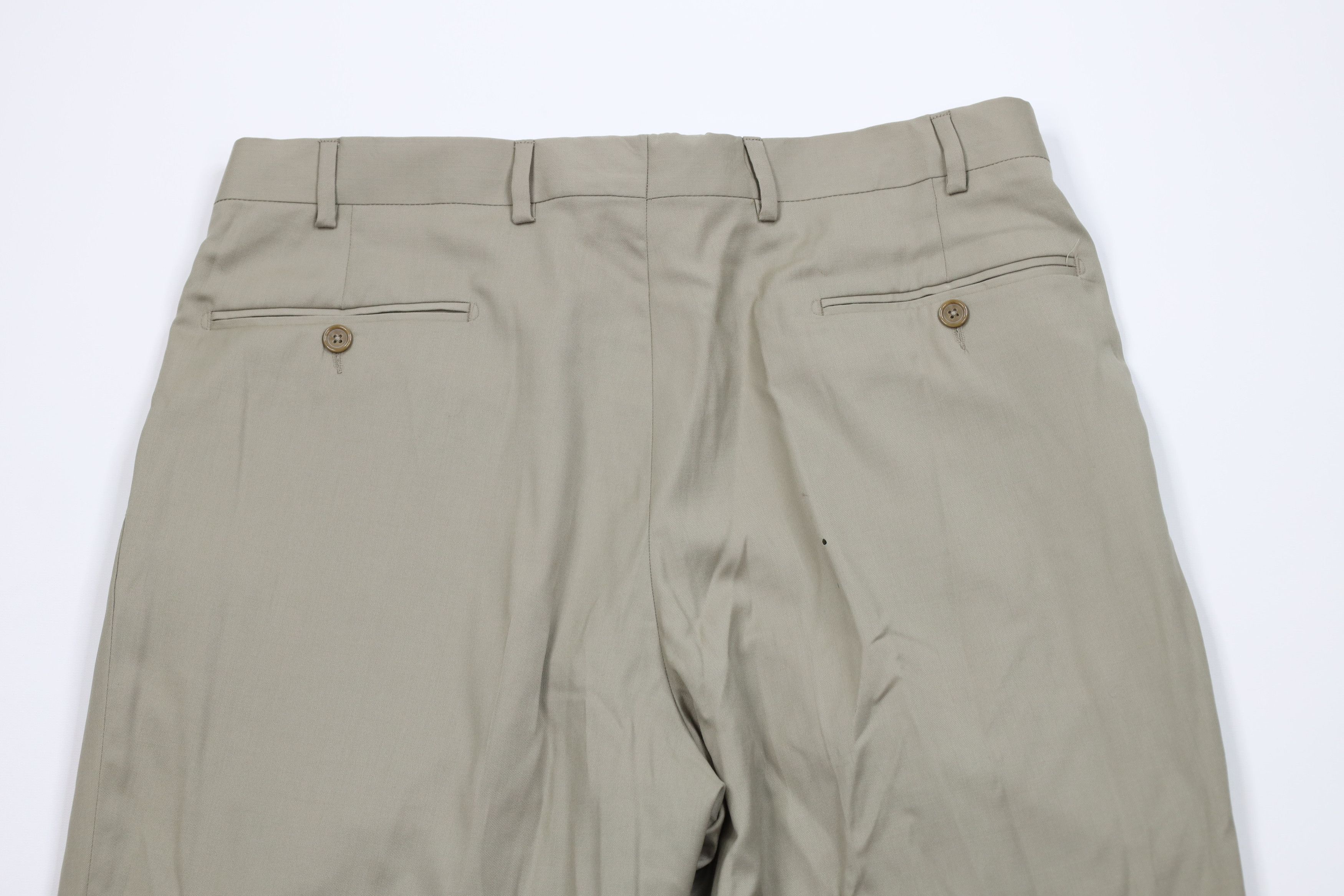 Vintage Vintage 90s Streetwear Cuffed Wide Leg Chino Pants Beige Size US 36 / EU 52 - 12 Thumbnail