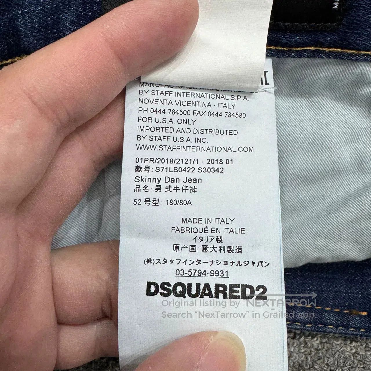 Dsquared2 DSQUARED2 Cuffed Distressed Jeans. Size US 31 - 4 Thumbnail