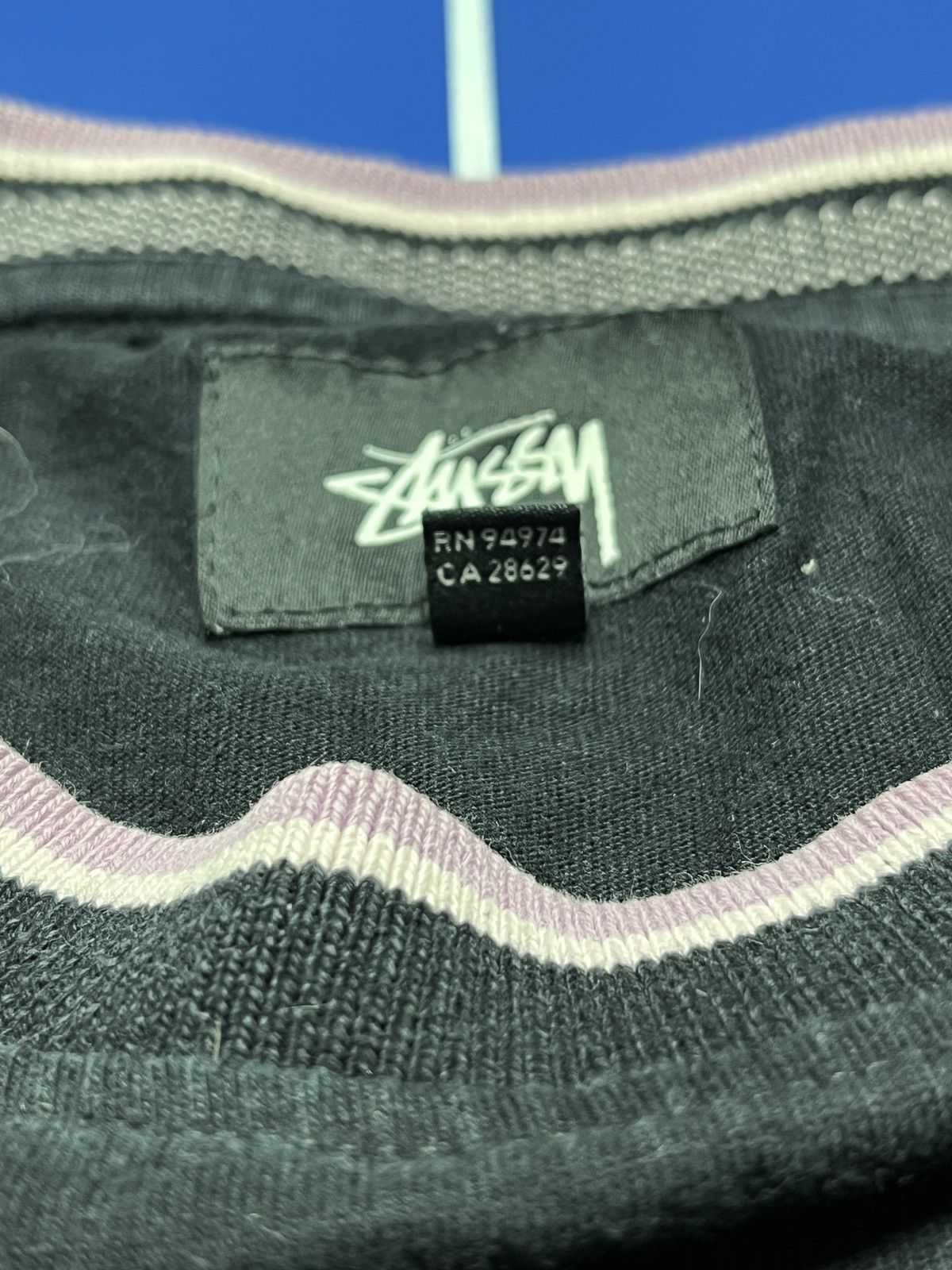 Stussy Stussy Long Sleeve Ribbed Crewneck Sweatshirt Black Men’s Size US L / EU 52-54 / 3 - 5 Thumbnail