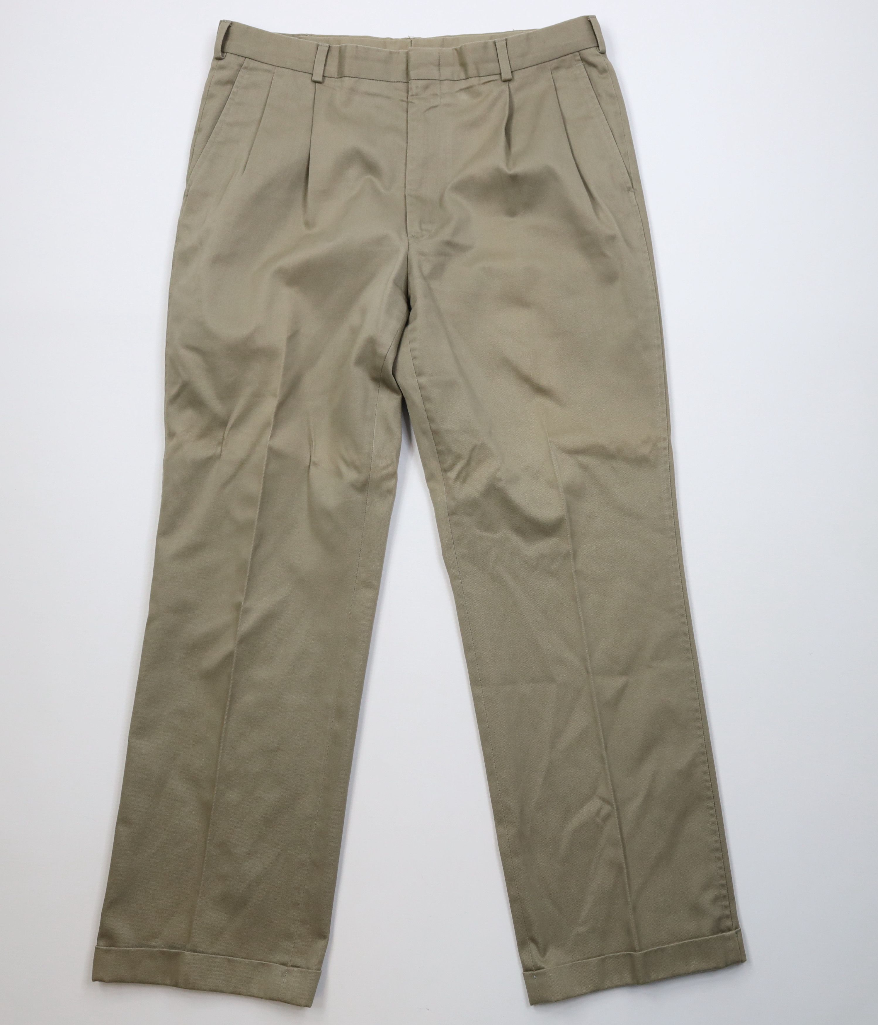 Lands' End Vintage 70s Lands End Wide Leg Chino Pants Trousers USA Size US 36 / EU 52 - 1 Thumbnail
