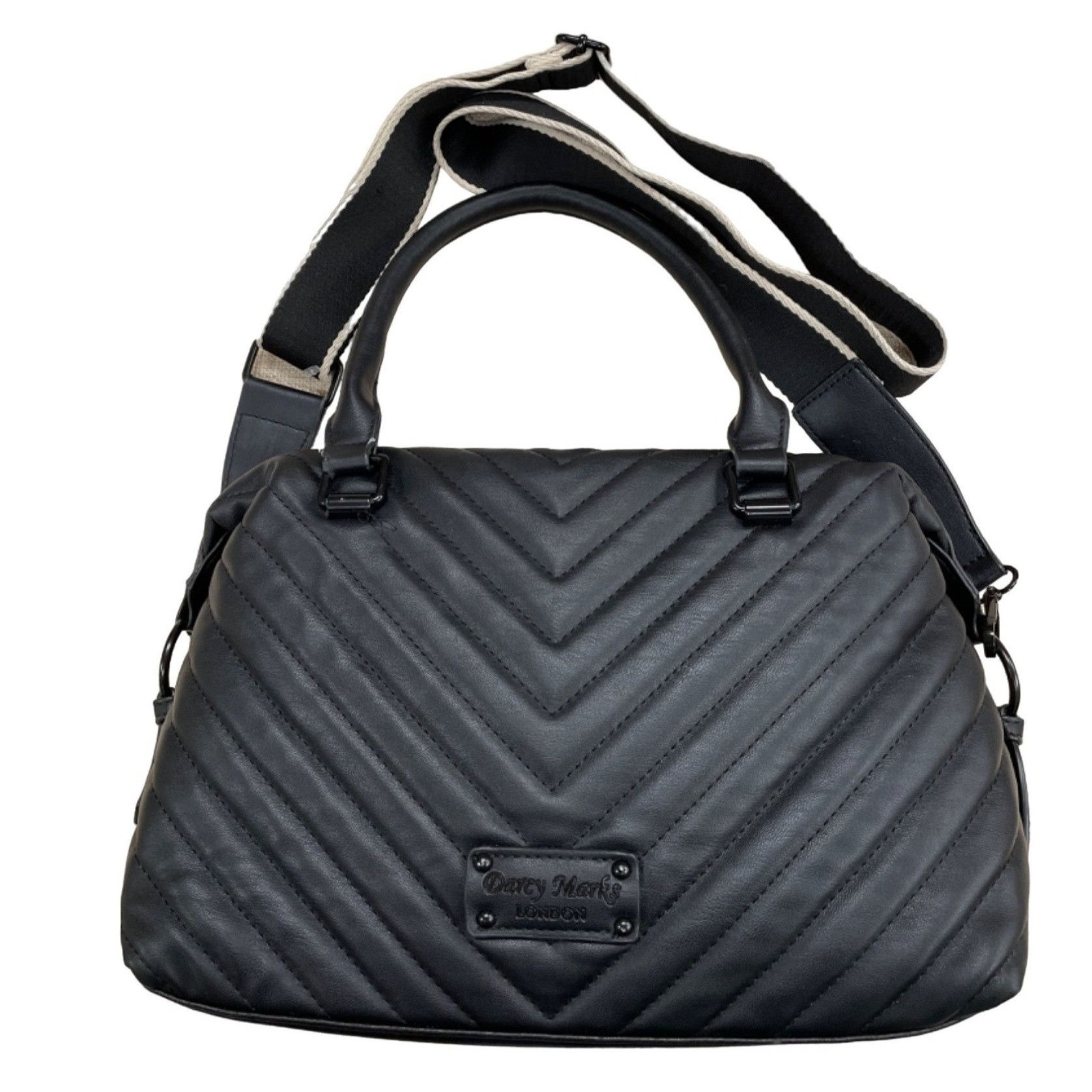 Other Darcy Marks Women's Black Quilted Crossbody Handbag Purse SK Size ONE SIZE - 7 Thumbnail