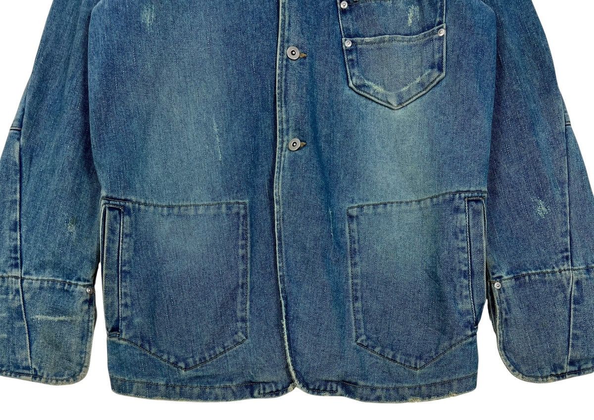 Japanese Brand Vintage Joge Martin Distressed Denim Chore Jacket Size US L / EU 52-54 / 3 - 7 Thumbnail