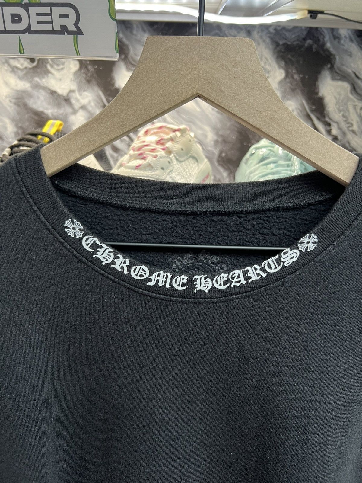 Chrome Hearts Chrome Hearts Neck Logo Crewneck Size US XL / EU 56 / 4 - 7 Thumbnail
