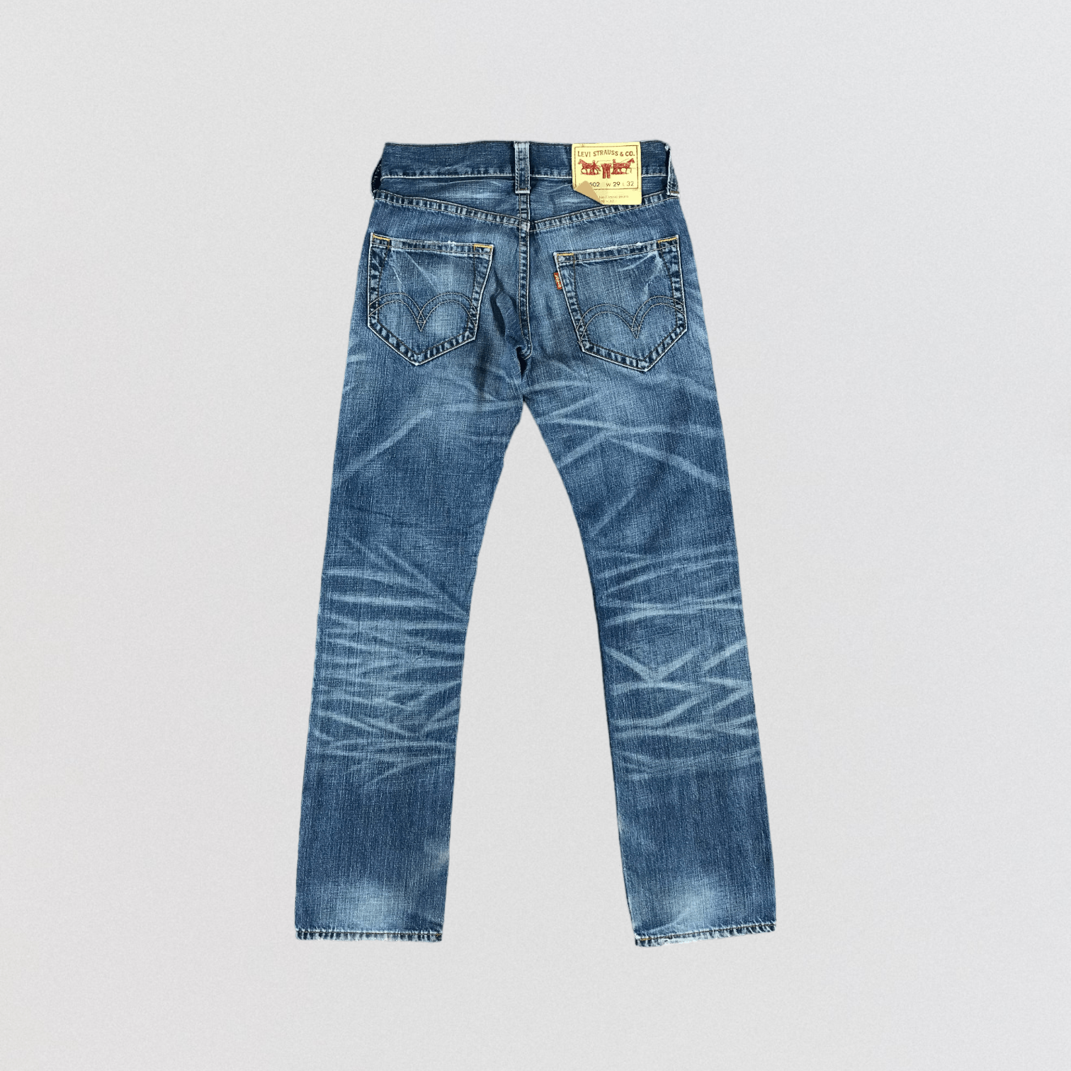 Levi's × Vintage Vintage Blue Wash Levis 502 Jeans-JM2699 Size US 31 - 2 Thumbnail