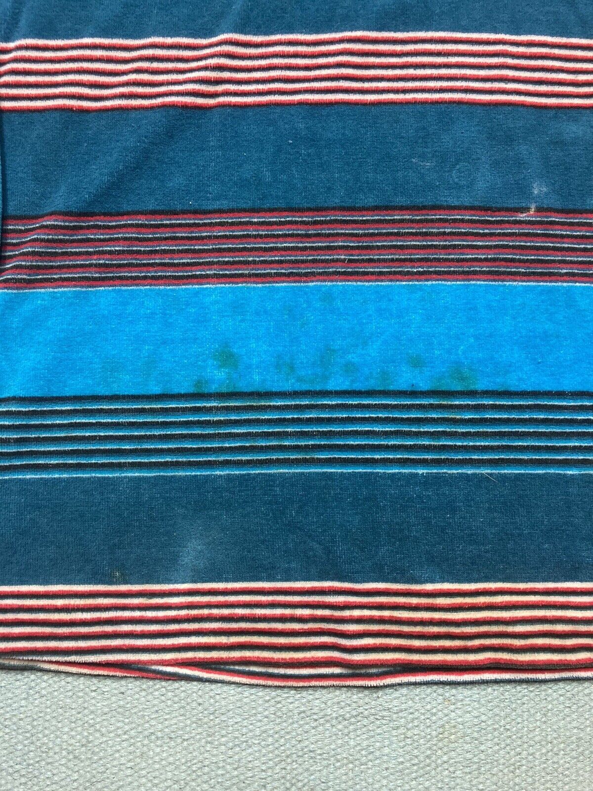 Vintage 70s velour shirt v neck soft striped women’s 44 men’s large Size US L / EU 52-54 / 3 - 3 Thumbnail