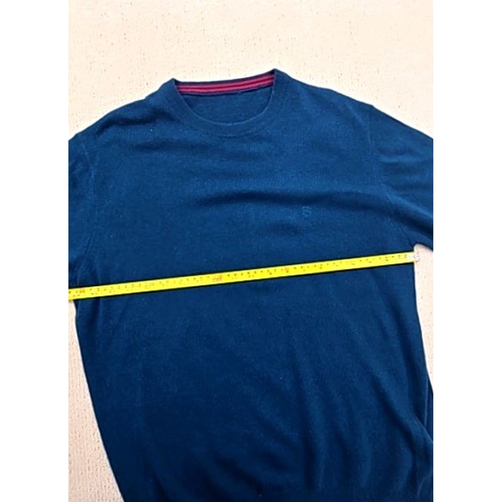 Harmont & Blaine Harmont & Blaine Men’s Navy L Crew Neck Sweater Contrast Cuffs Logo Sweater JSN Size US L / EU 52-54 / 3 - 7 Thumbnail