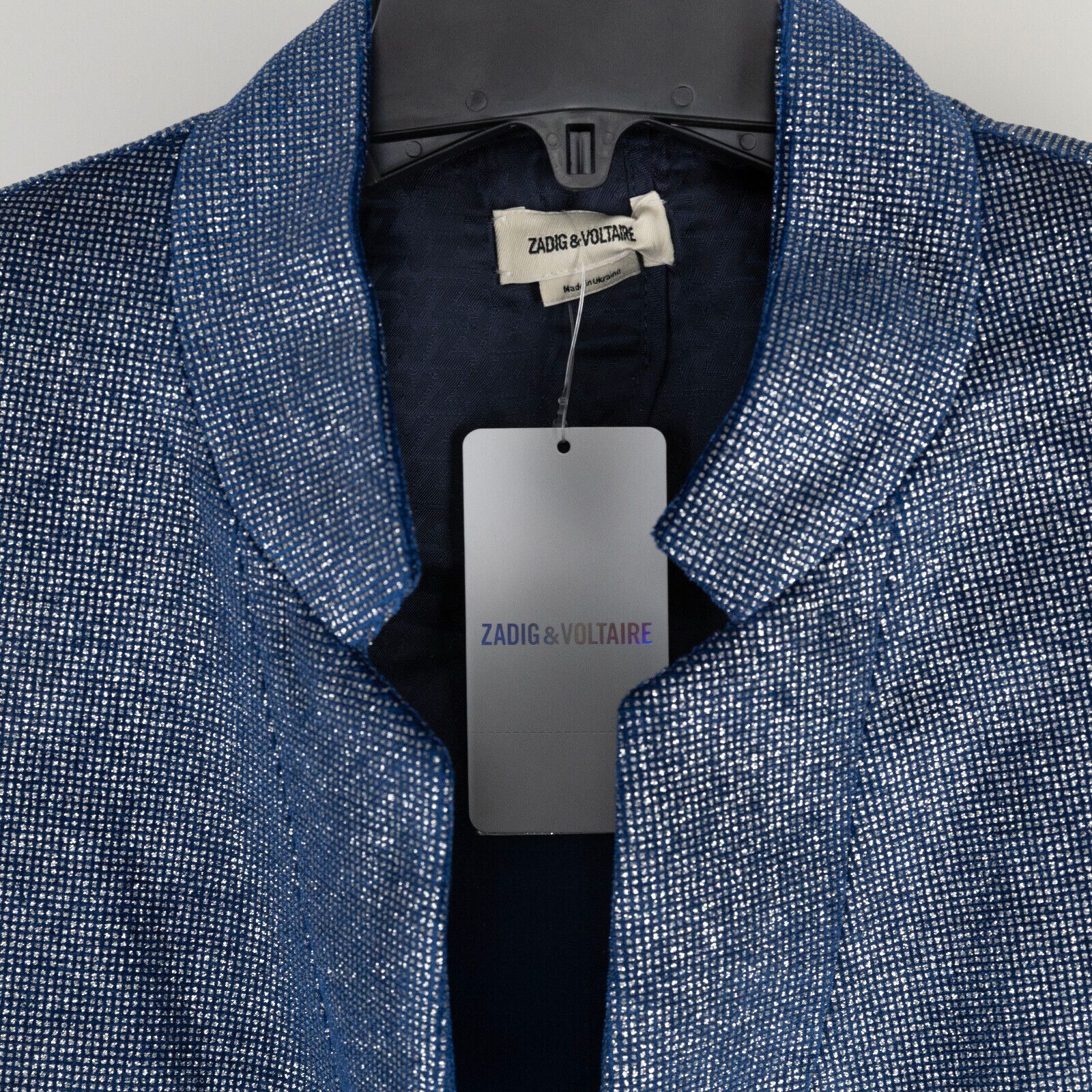 Zadig & Voltaire Zadig & Voltaire Very Velours Sparkle Blazer Encre Size 42FR Size M / US 6-8 / IT 42-44 - 5 Thumbnail