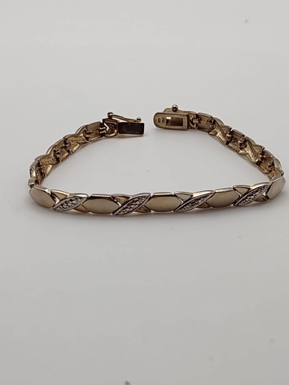 Fashion Victim 925 FAS Sterling Silver Gold Vermeil Bracelet - 10.86g Size ONE SIZE - 1 Thumbnail