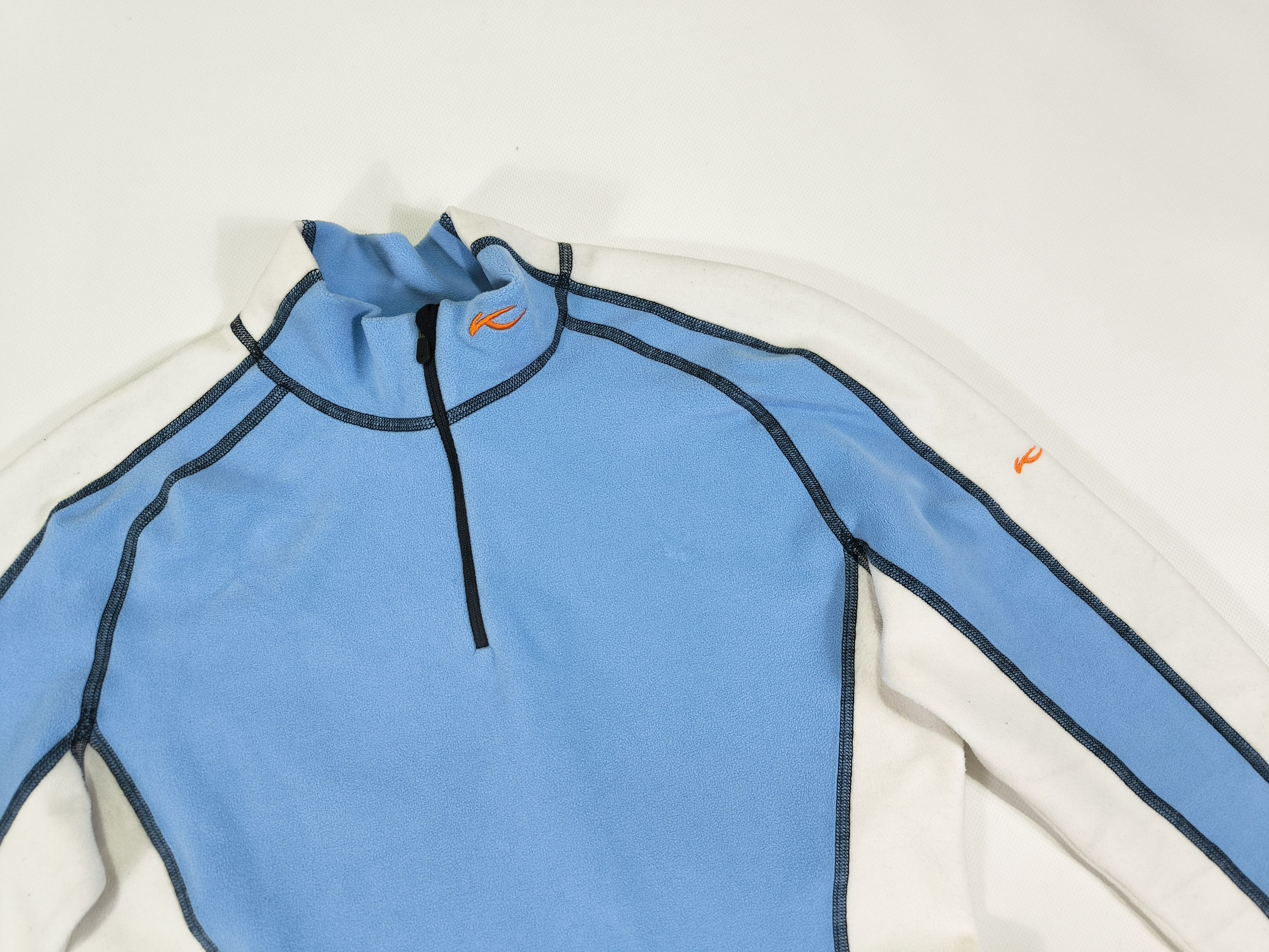 KJUS KJUS Blue Midlayer Pullover 1/4 Zip Fleece Long Sleeve Size M / US 6-8 / IT 42-44 - 2 Thumbnail