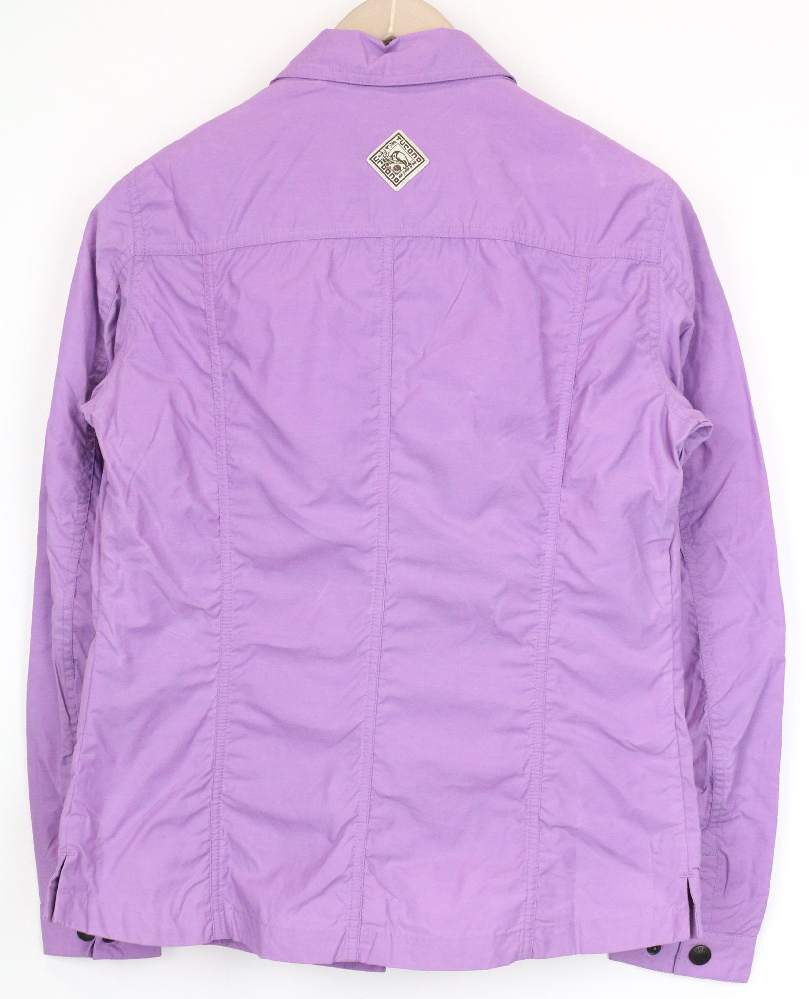 Other DEMETRA IT42 Purple Cotton Blend Moto Jacket 75390 Size XL / US 12-14 / IT 48-50 - 2 Thumbnail