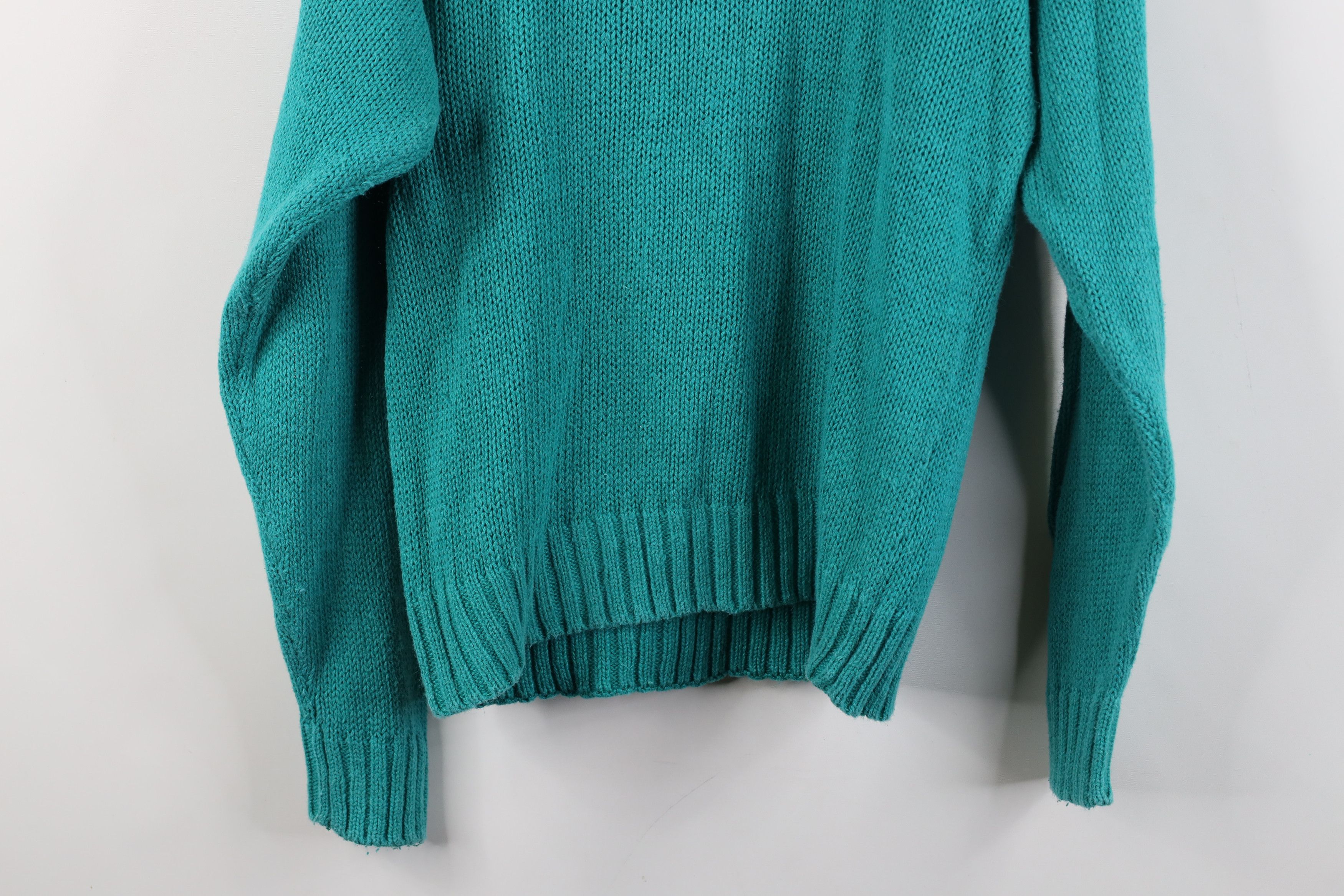 Vintage Vintage 90s Streetwear Chunky Cable Knit Mock Neck Sweater Size M / US 6-8 / IT 42-44 - 10 Thumbnail