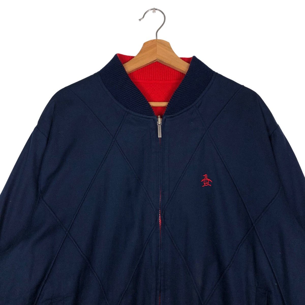 Japanese Brand 🔥90’s Vtg Reversible Wool Bomber Jacket Grandslam Japan Size US M / EU 48-50 / 2 - 3 Thumbnail