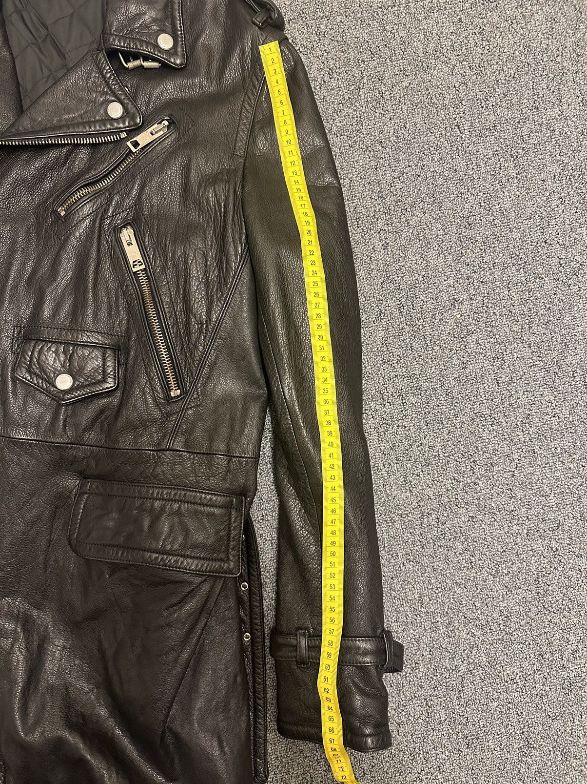 Burberry Prorsum Burberry Prorsum ss11 long leather biker jacket Size US L / EU 52-54 / 3 - 9 Thumbnail