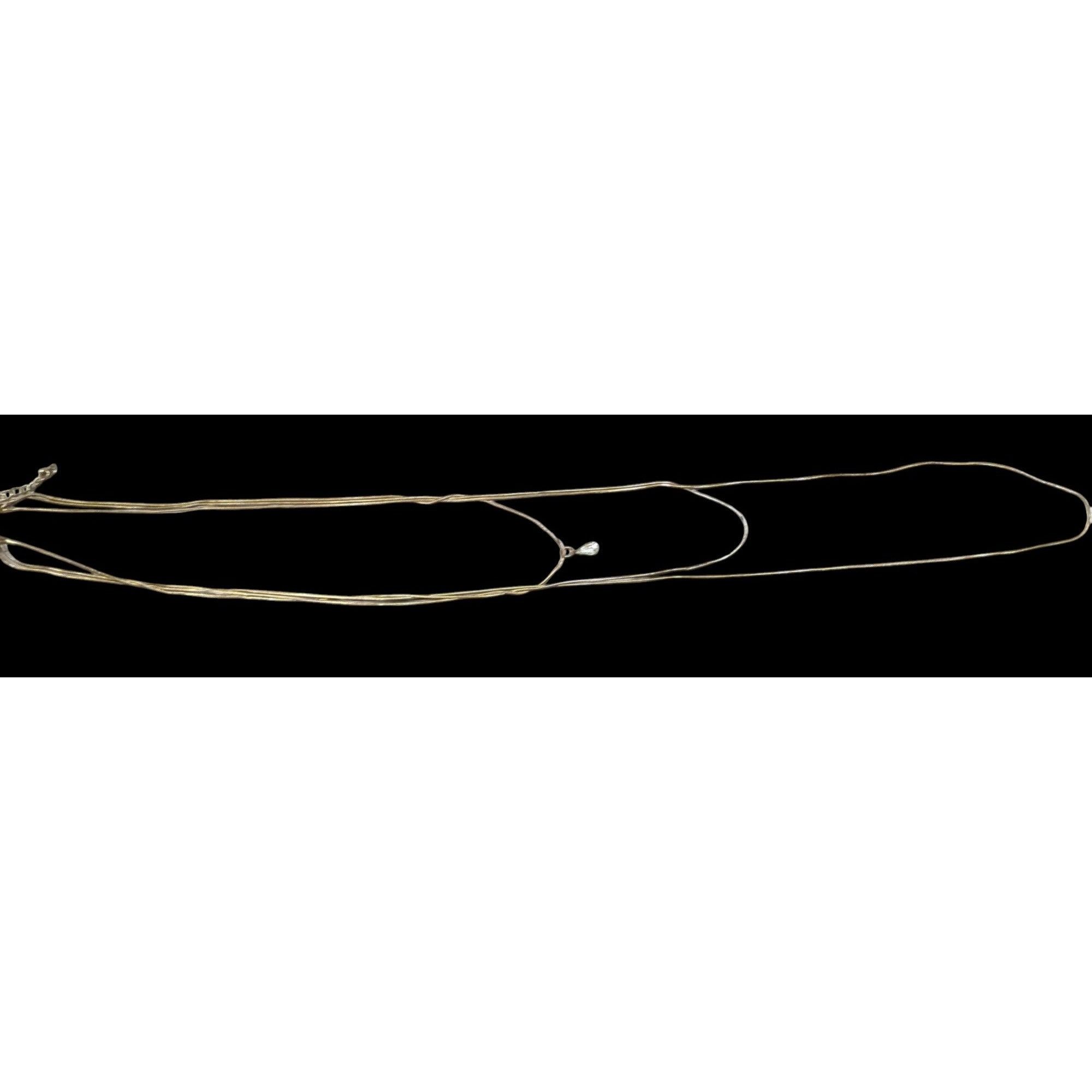 Other Elegant Triple Layer Gold Tone Snake Chain Necklace With Tea Size ONE SIZE - 4 Thumbnail
