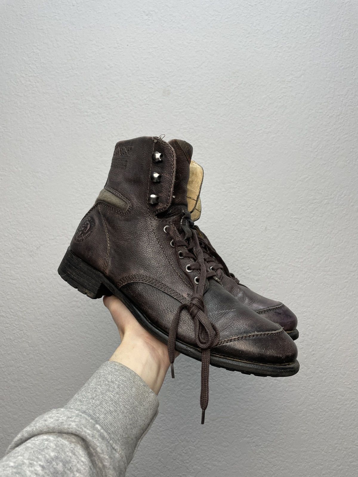 靴 vintage desel archive lether boots 27.5 vintage desel archive lether boots 27.5