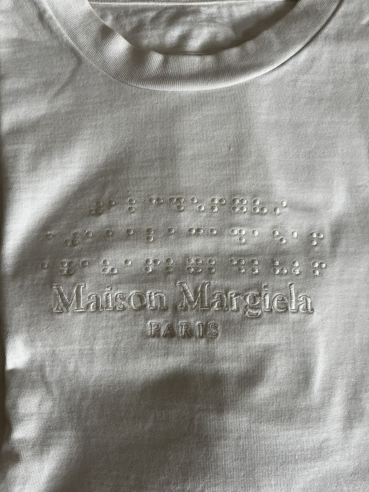 Maison Margiela Maison Margiela Braille Logo Tee Size US L / EU 52-54 / 3 - 2 Thumbnail