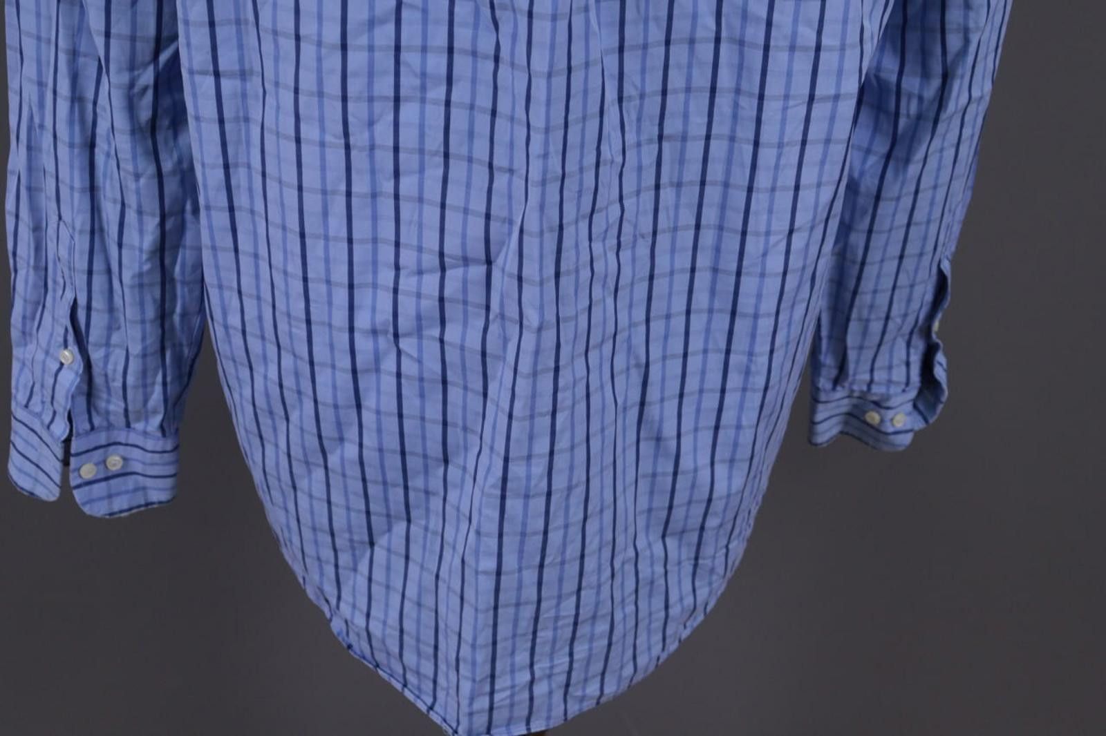Designer Burberry London Blue Check Button Down Shirt Size L Size US L / EU 52-54 / 3 - 11 Thumbnail