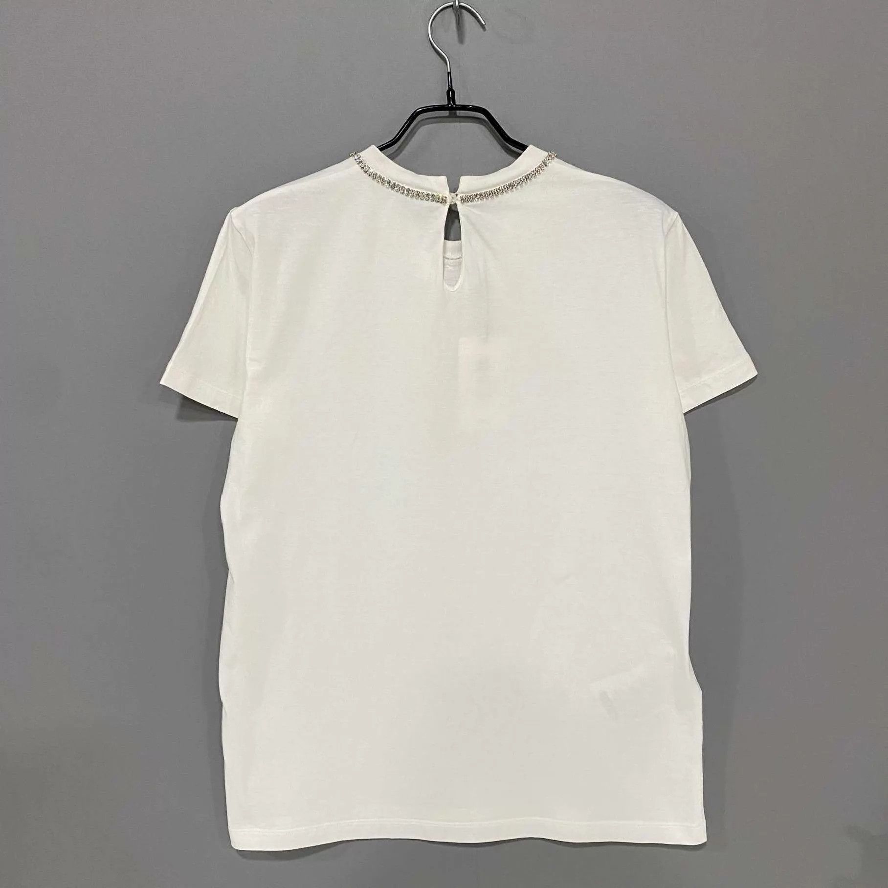 Miu Miu Miu Miu white rhinestone bow short-sleeve M Size M / US 6-8 / IT 42-44 - 3 Thumbnail