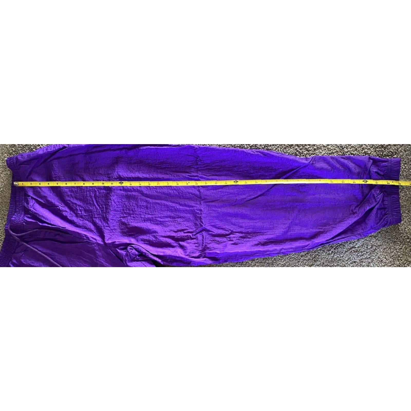 Vintage VINTAGE Milano Sport Windbreaker Pants Purple Men’s L Nylon Shell Pants 90s Outdoor Activewear Men’s Size US 33 - 7 Thumbnail