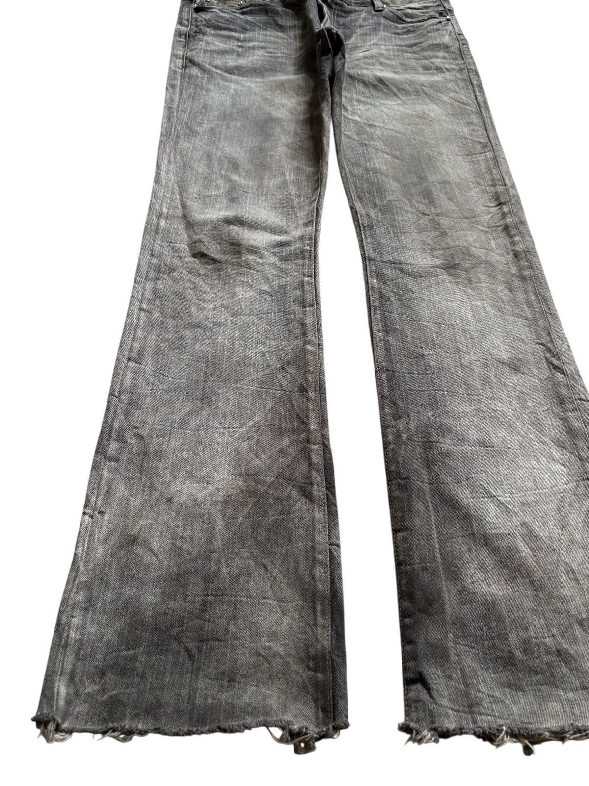 Japanese Brand × Tornado Mart Vintage Japanese Brand Mud Wash Distress Rip Flare Jean Size US 33 - 6 Thumbnail