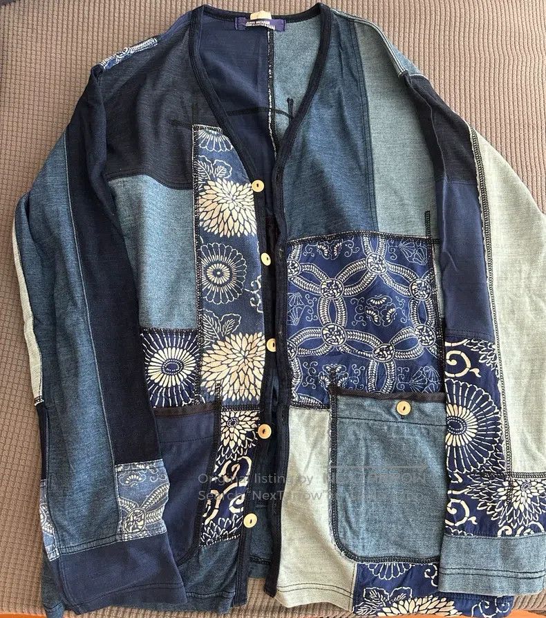 Junya Watanabe Junya Watanabe Patchwork Cardigan Size US S / EU 44-46 / 1 - 1 Thumbnail