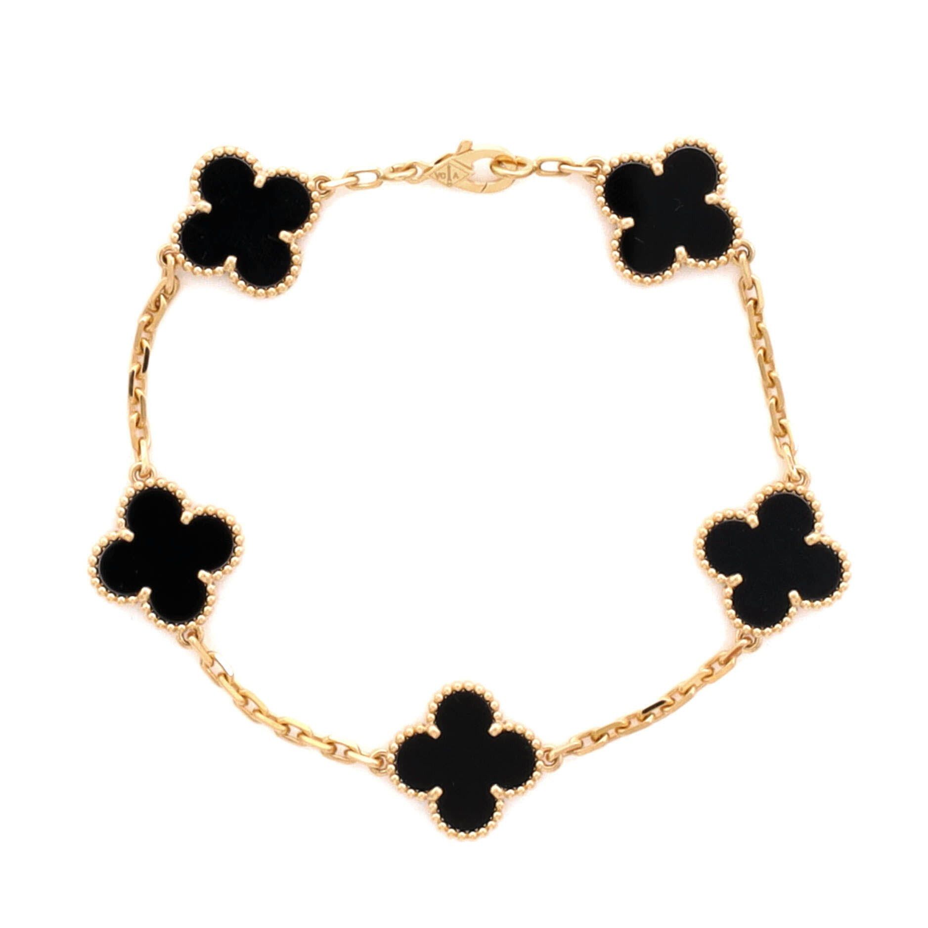 Van Cleef & Arpels Vintage Alhambra 5 Motifs Bracelet Size ONE SIZE - 1 Thumbnail