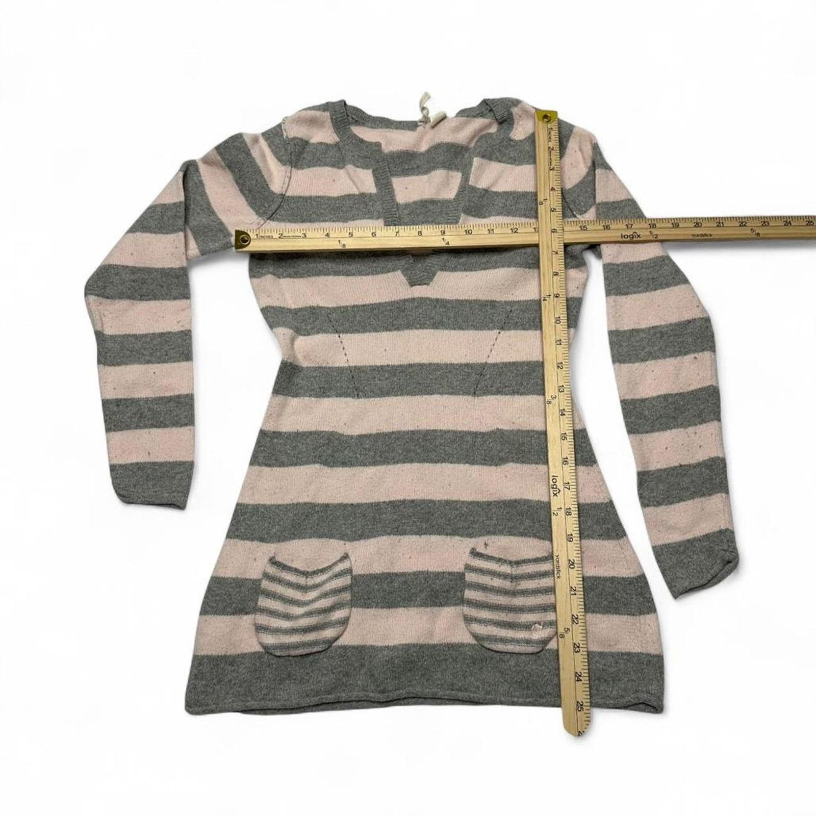 Other Y2K Whimsy Pink Grey Striped Baby Doll Long Sleeve Size M Size M / US 6-8 / IT 42-44 - 3 Thumbnail