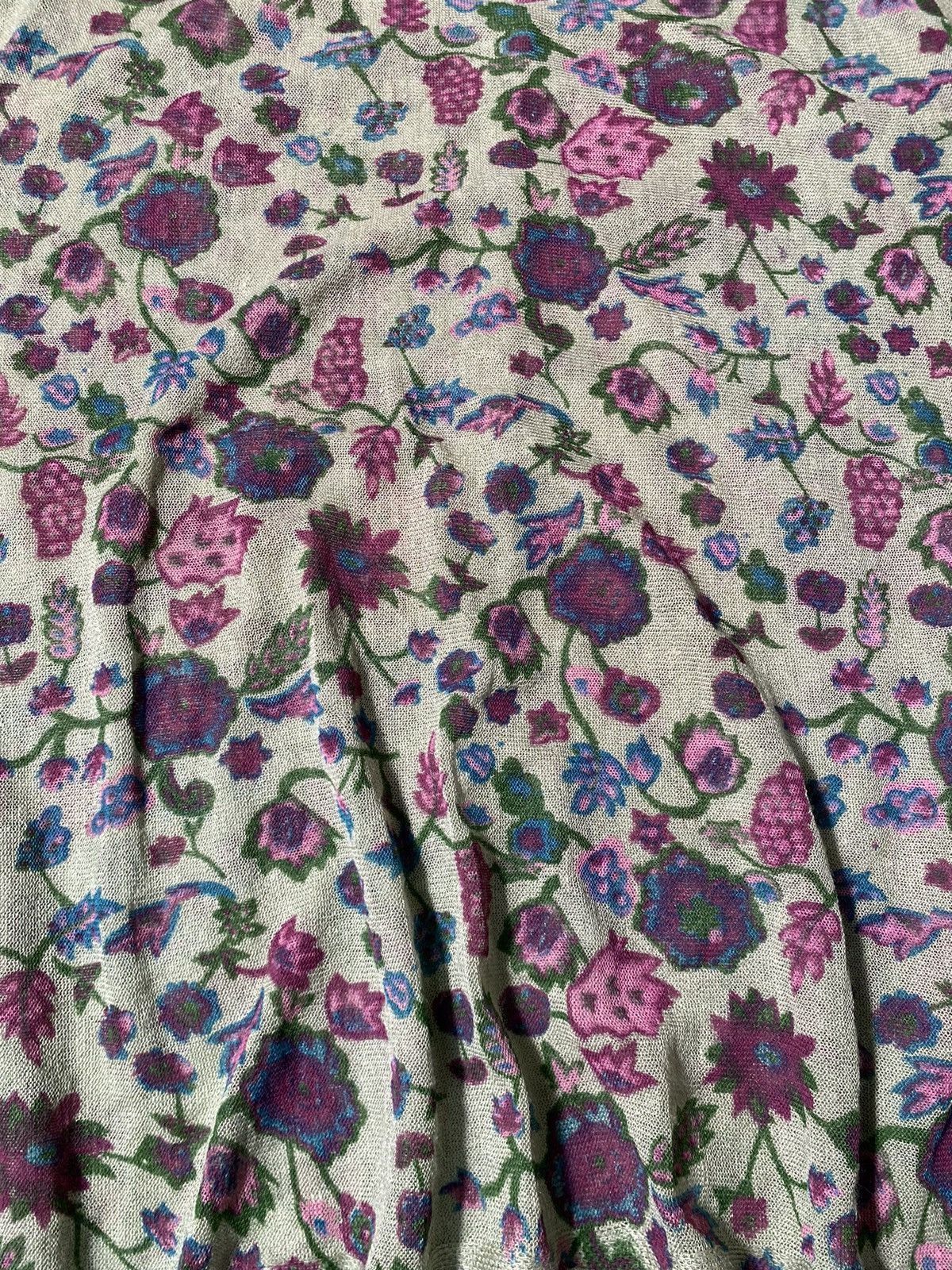 Japanese Brand Vtg Knit Japanese Brand Full Flowers Size ONE SIZE - 11 Thumbnail