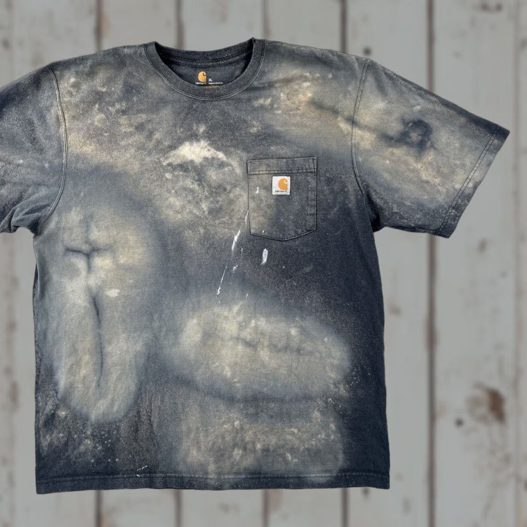 Carhartt Carhartt Original Fit Adult XL Bleach Stain Dyed Short Sleeve T Shirt Workwear Size US XL / EU 56 / 4 - 1 Thumbnail