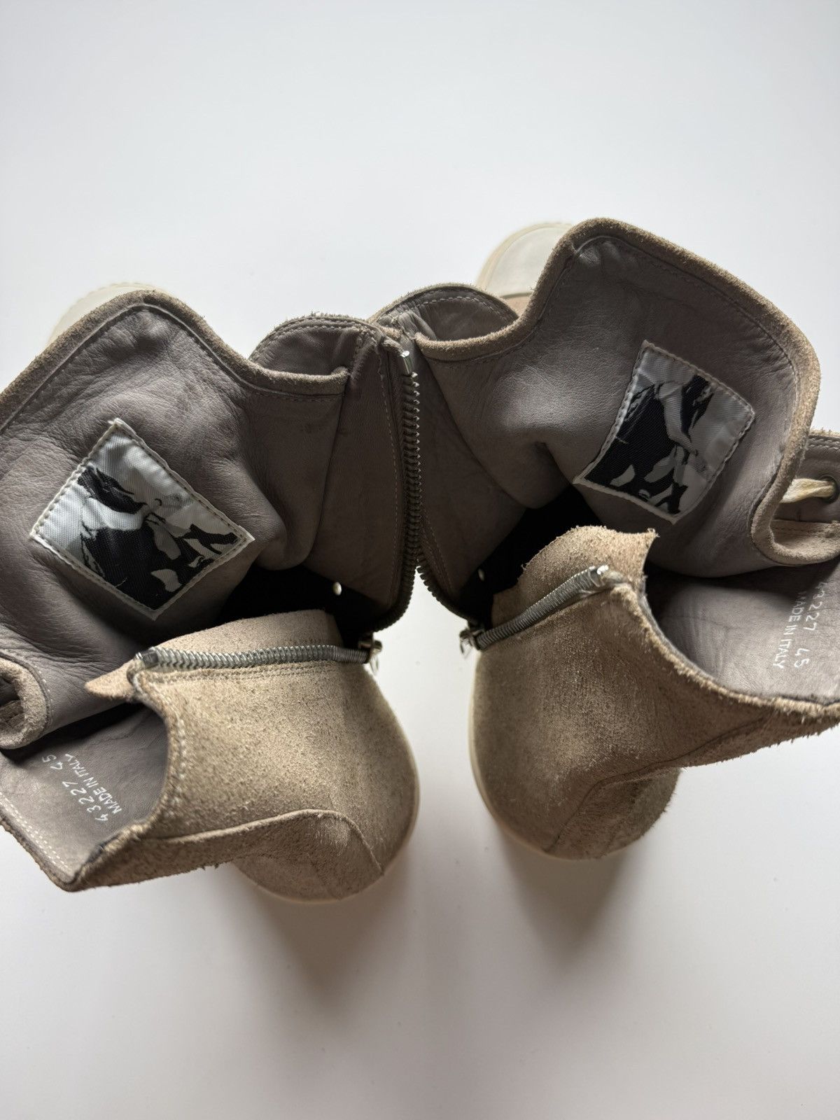 Rick Owens 2008 Rick Owens Dusty Suede Ramones Size US 12 / EU 45 - 20 Thumbnail