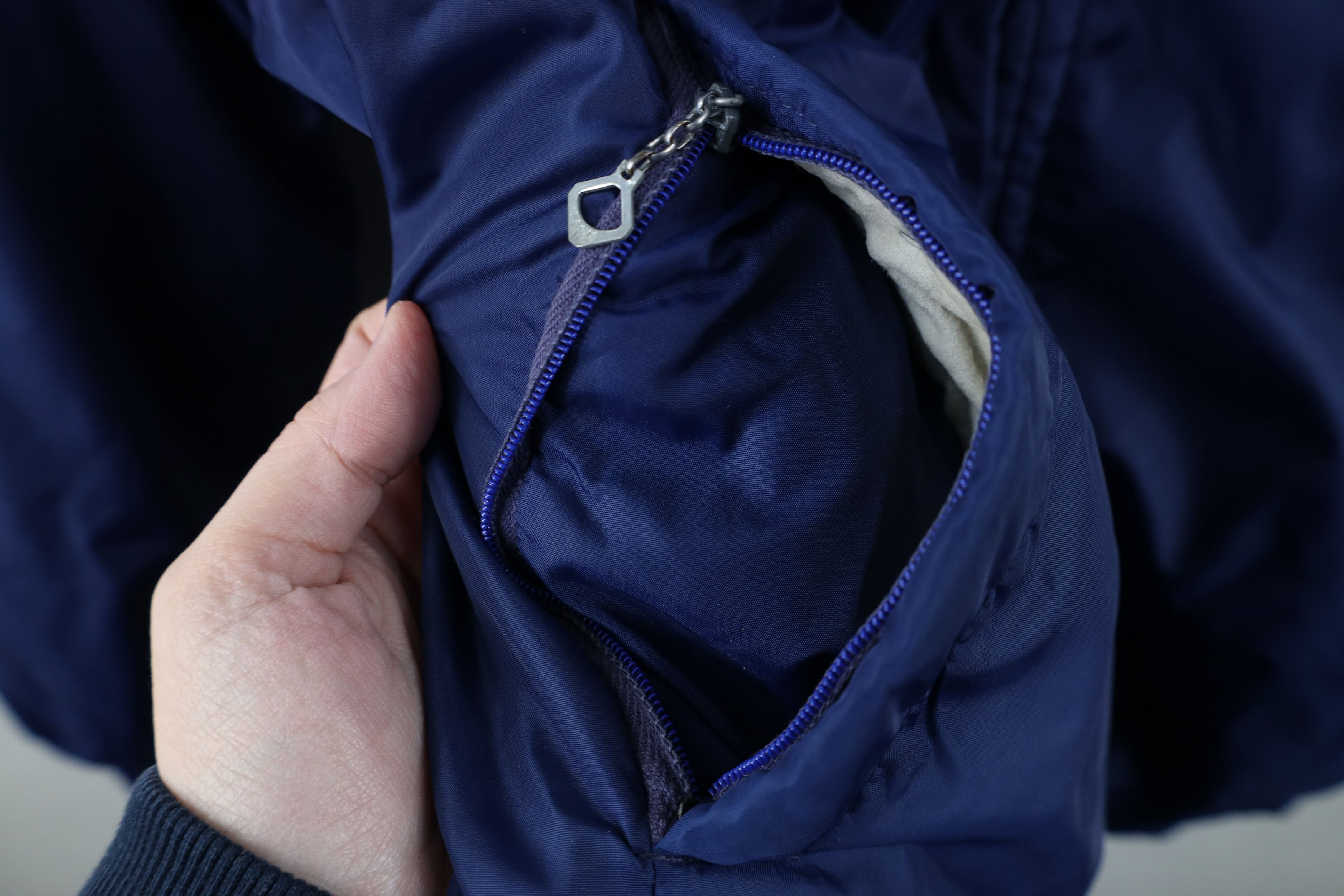 Vintage Vintage 40s 50s Streetwear Hooded Puffer Jacket Blue USA Size US XL / EU 56 / 4 - 8 Thumbnail