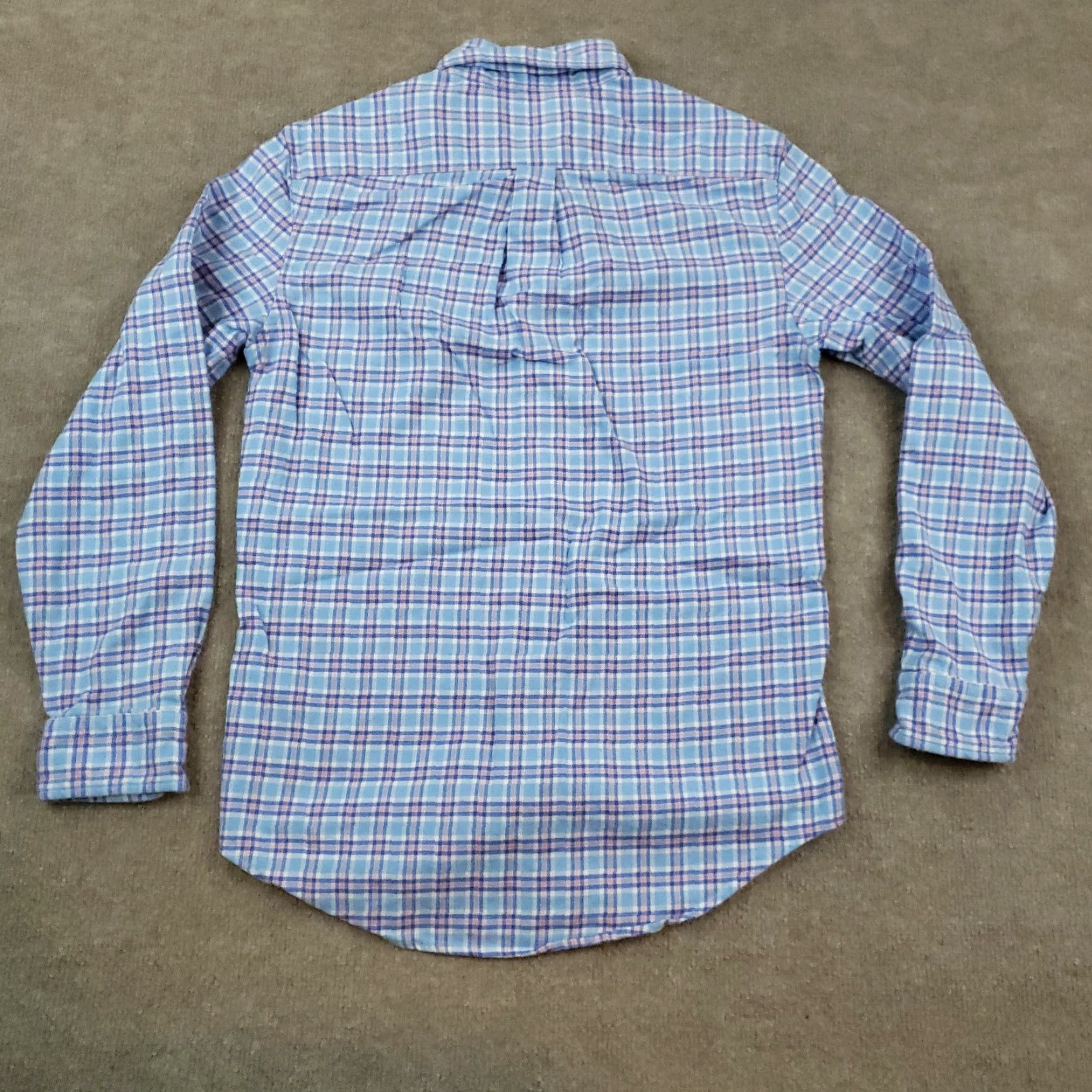 Vineyard Vines Vineyard Vines Mens Blue Pink Plaid Long Sleeve Stretch Button Up Shirt XS Size US XS / EU 42 / 0 - 7 Thumbnail