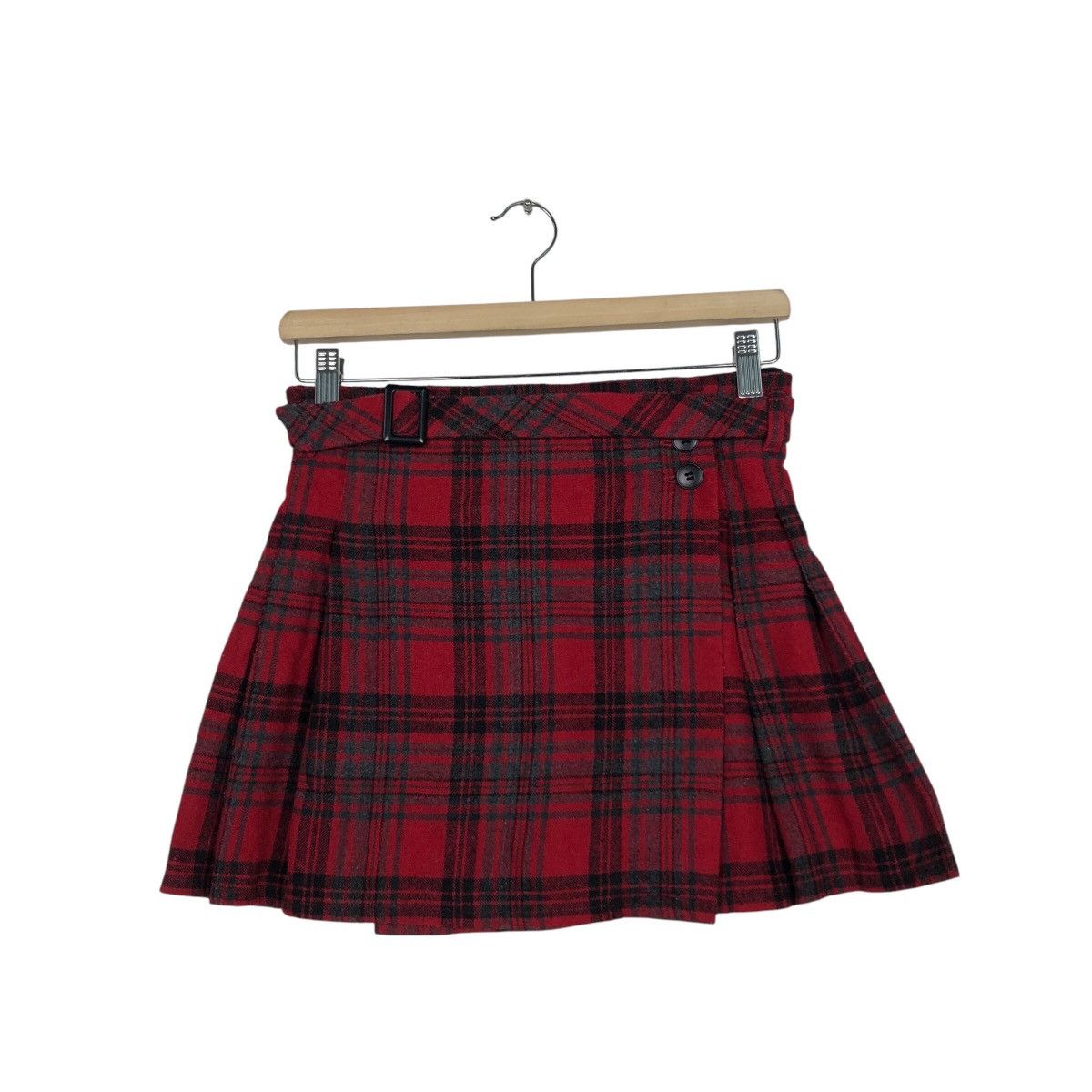 agnes b. 📌Short Skirt Agnes B. Enfant Check Tartan Design Punk Style Size 28" / US 6 / IT 42 - 2 Thumbnail
