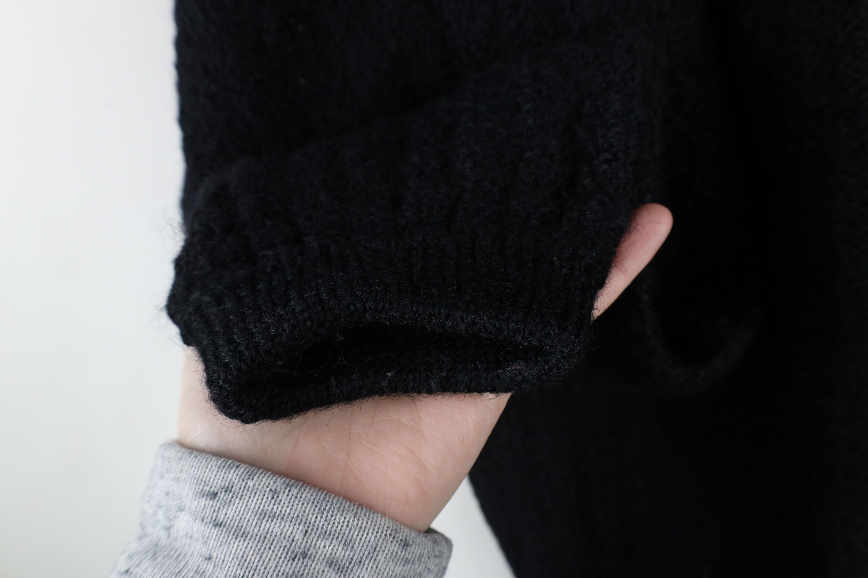 Vintage Vintage 50s 60s Rockabilly Knit Cardigan Sweater USA Black Size US L / EU 52-54 / 3 - 5 Thumbnail