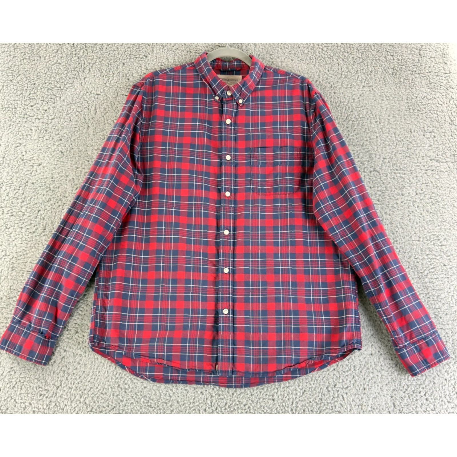 Ralph Lauren Ralph Lauren Denim & Supply Button-Down Shirt Mens Large Blue Plaid Long Sleeve Size US L / EU 52-54 / 3 - 2 Thumbnail