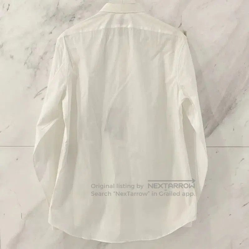 Alexander McQueen Alexander McQueen White Cotton Long Sleeve Shirt . Size US L / EU 52-54 / 3 - 2 Thumbnail