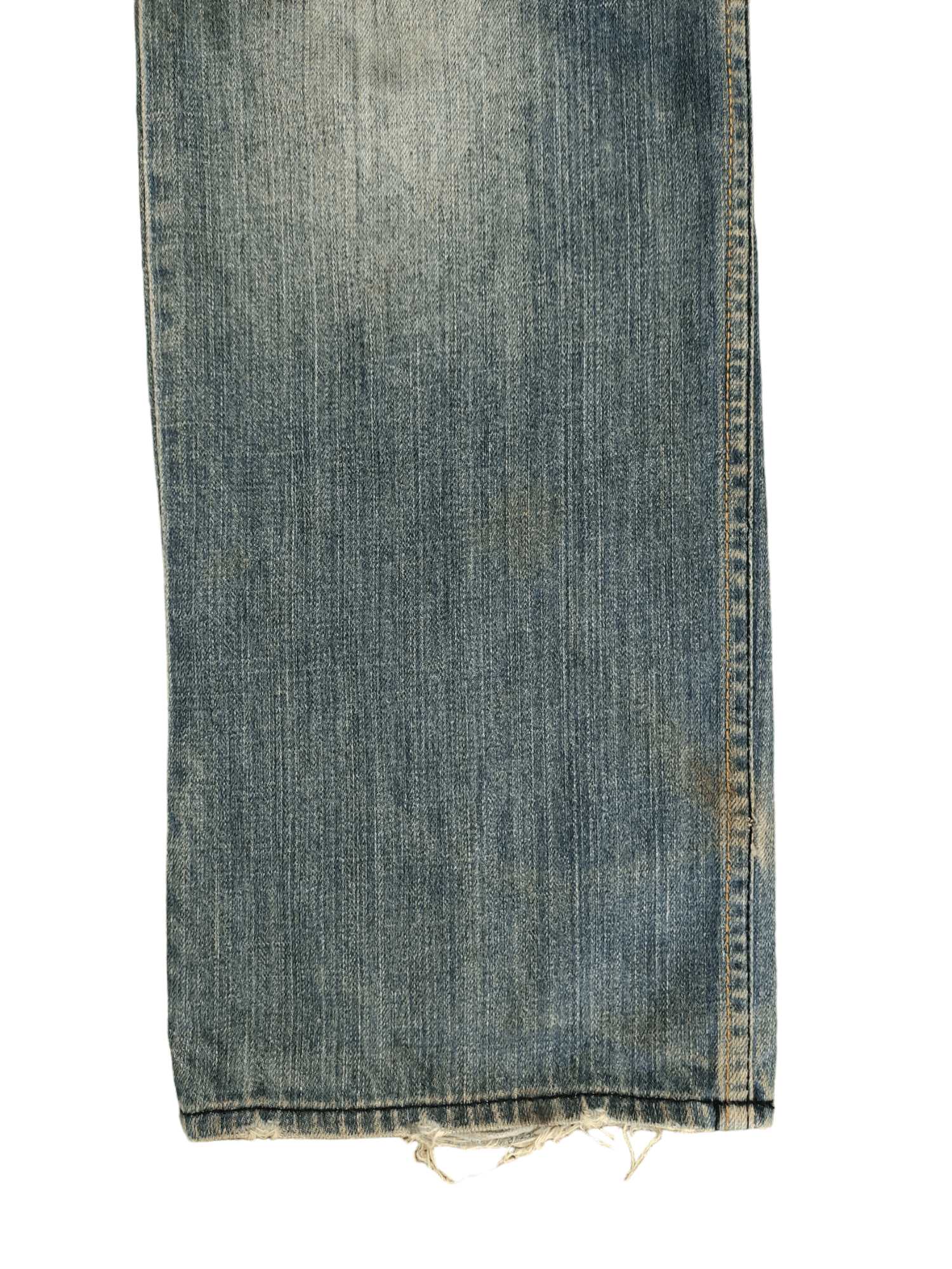 Japanese Brand Root Three Distress Faded Denim Jeans Undercover Style Y2k Size US 35 - 8 Thumbnail