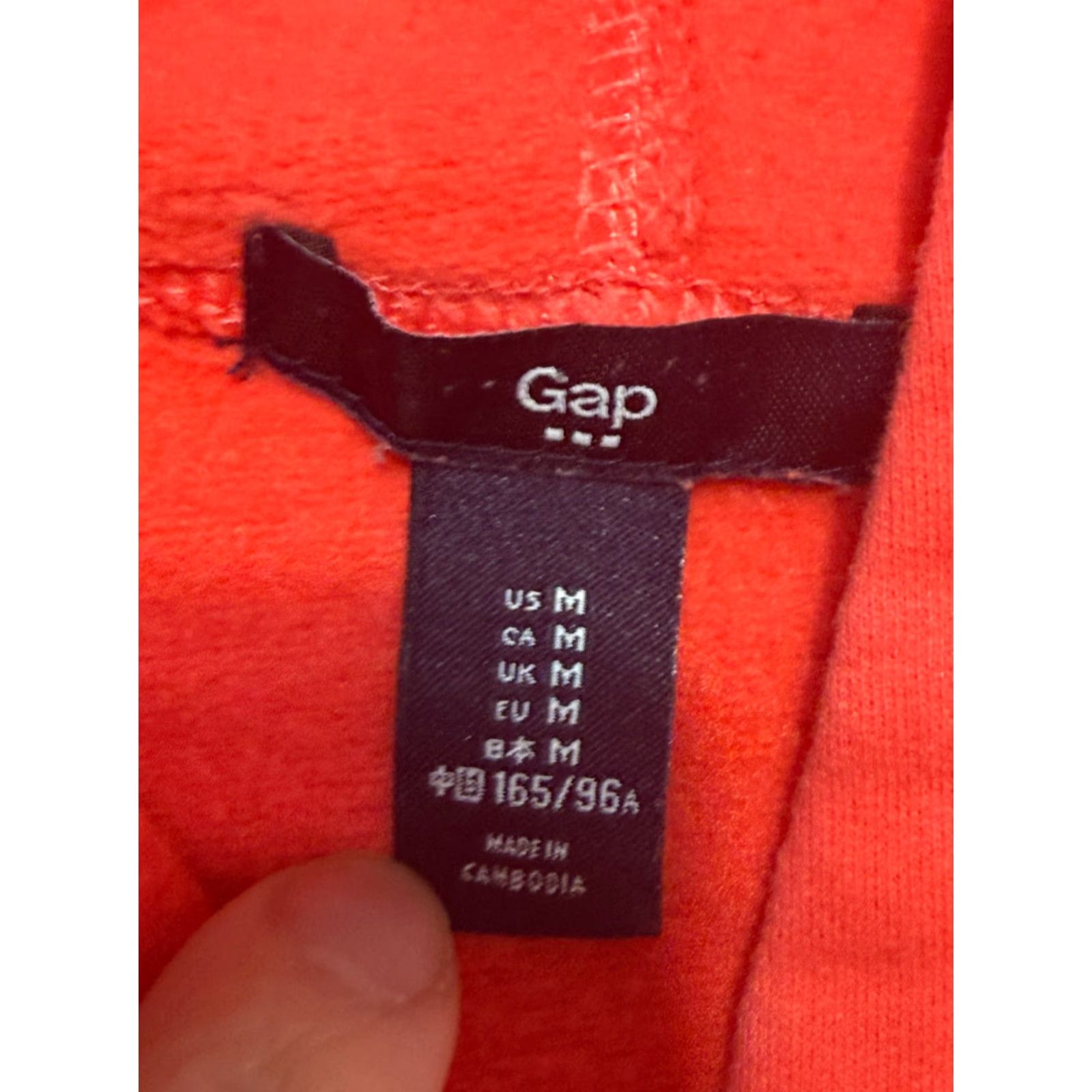 Gap GAP Hoodie Women's Medium Pink Sweatshirt Long Sleeve Pullover Regular Fit - Casual, Pullover, Fall/Spring/Summer, Modern Style, Pink Hoodie, Women Size M / US 6-8 / IT 42-44 - 2 Thumbnail