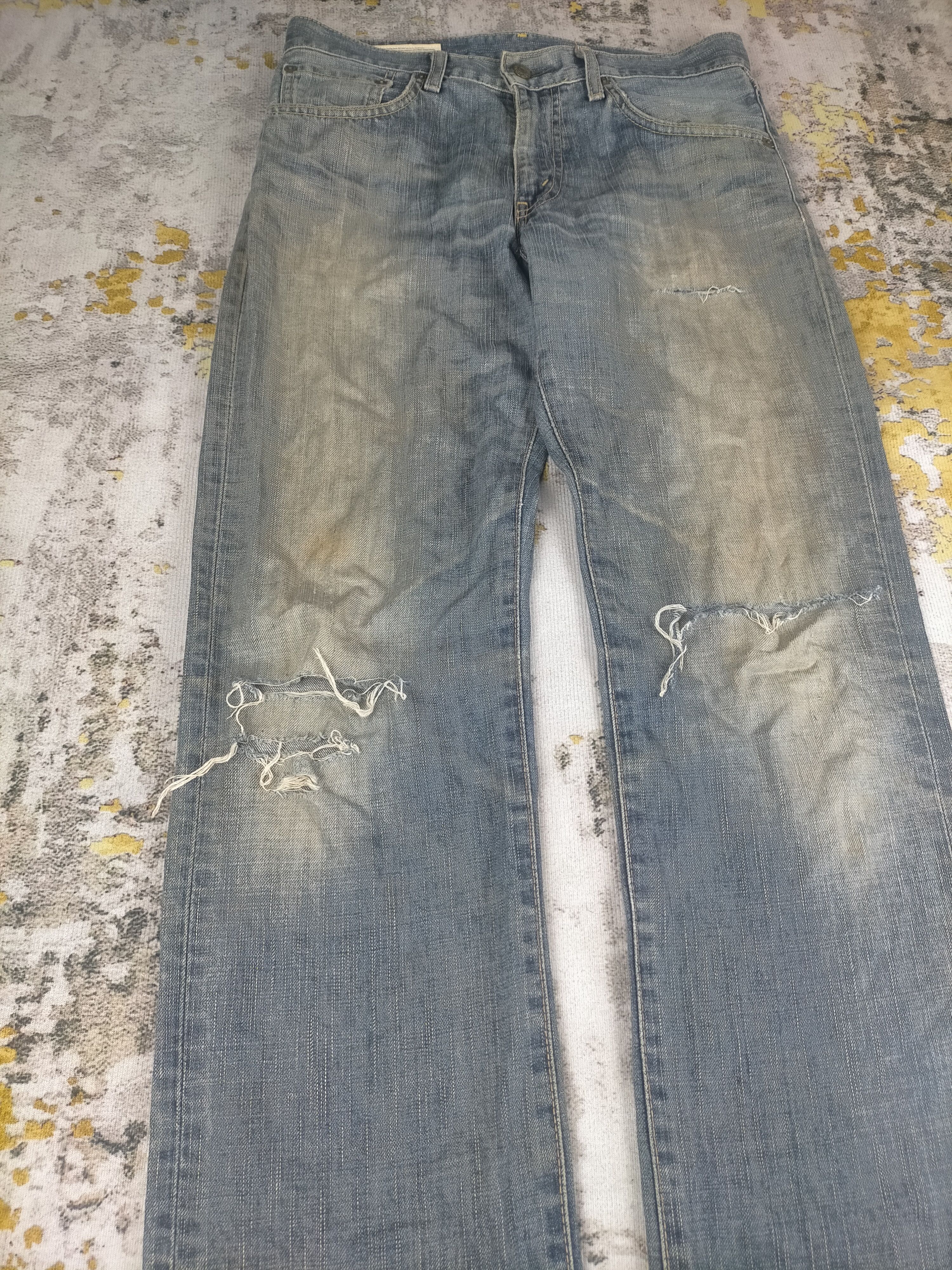 Edwin 🔥90s Edwin Grunge Distressed Washed Jeans Size US 29 - 2 Thumbnail