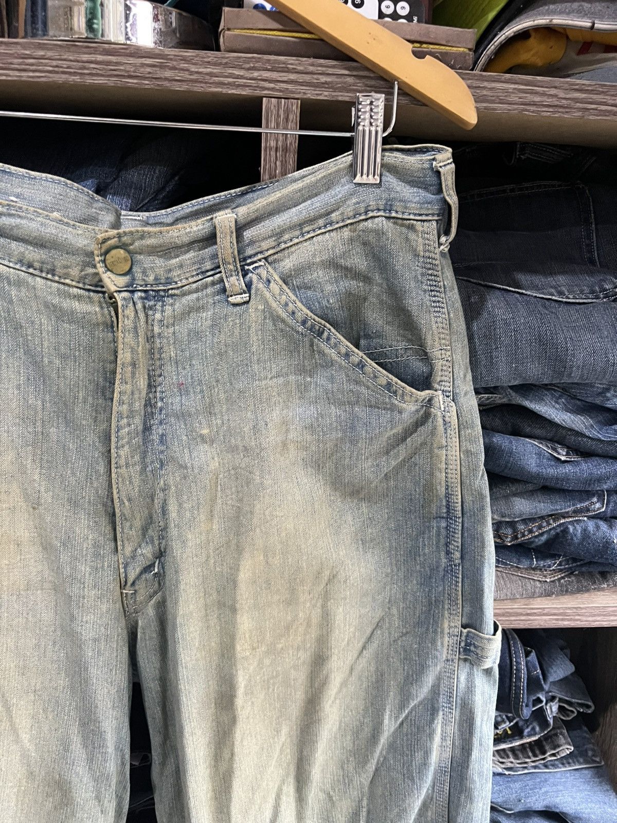 Edwin 🔥Vintage Edwin Carpenter Cropped Denim Size US 34 / EU 50 - 9 Thumbnail
