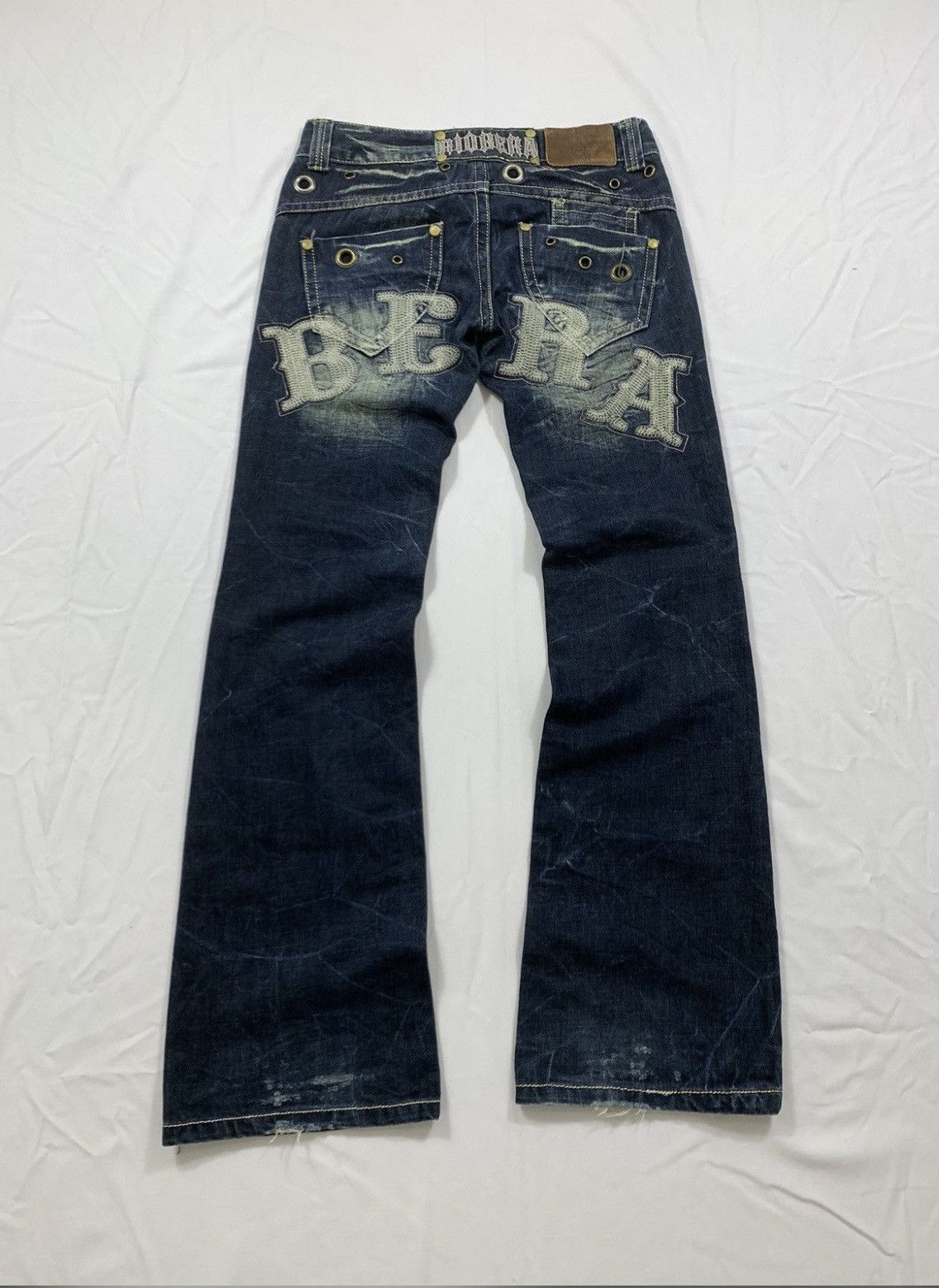 Japanese Brand Sick Flared Japanese Riobera Jeans Lgb tornado Ifsix style Size US 29 - 2 Thumbnail