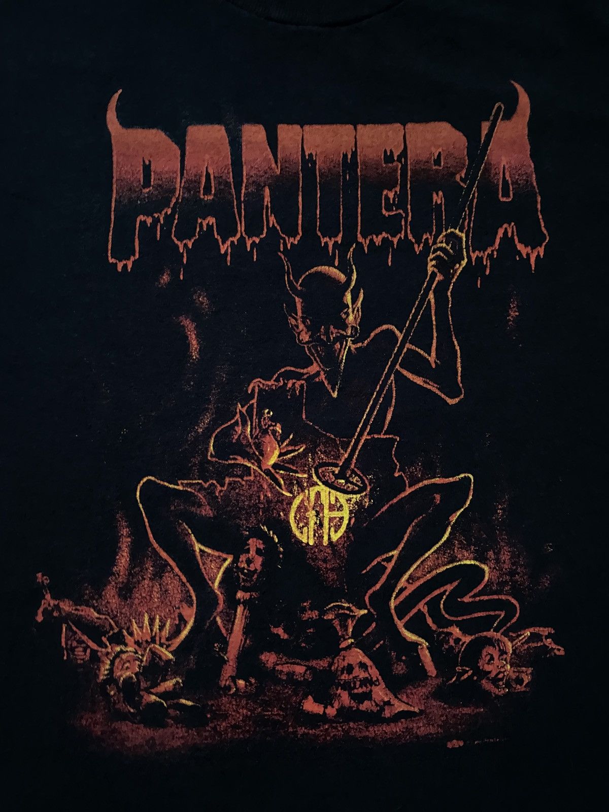 Band Tees Vintage 90s Pantera Devil I Got My Ass Branded Band T-Shirt Size US L / EU 52-54 / 3 - 2 Thumbnail