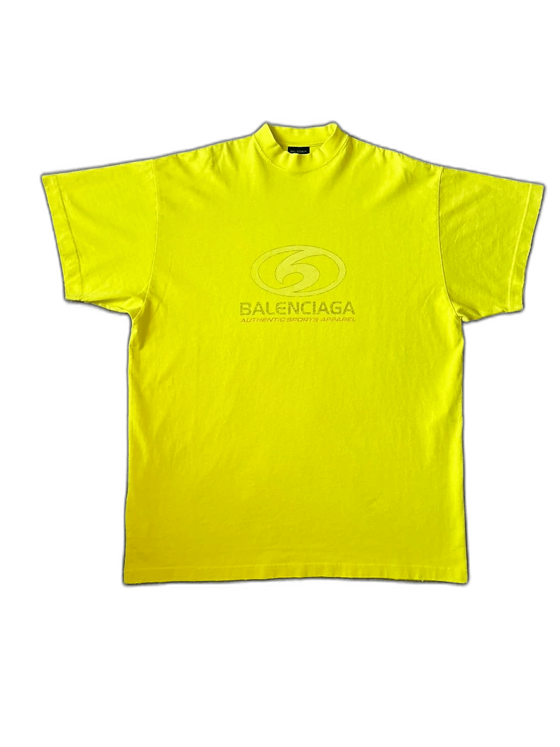 Balenciaga Balenciaga Short Sleeve Yellow Surfer Shirt-yf Size US M / EU 48-50 / 2 - 1 Thumbnail