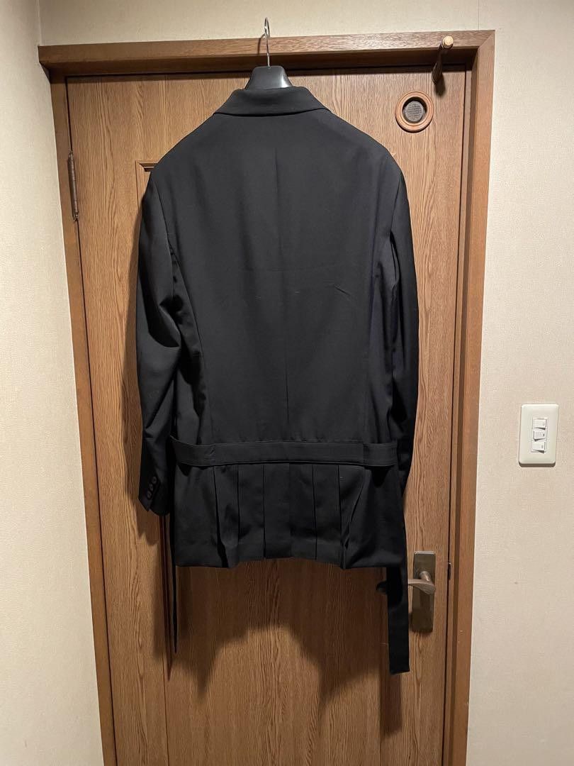 Yohji Yamamoto POUR HOMME 23SSジャケット YOHJI YAMAMOTO pour homme 23ss back pleated unlined jacket
